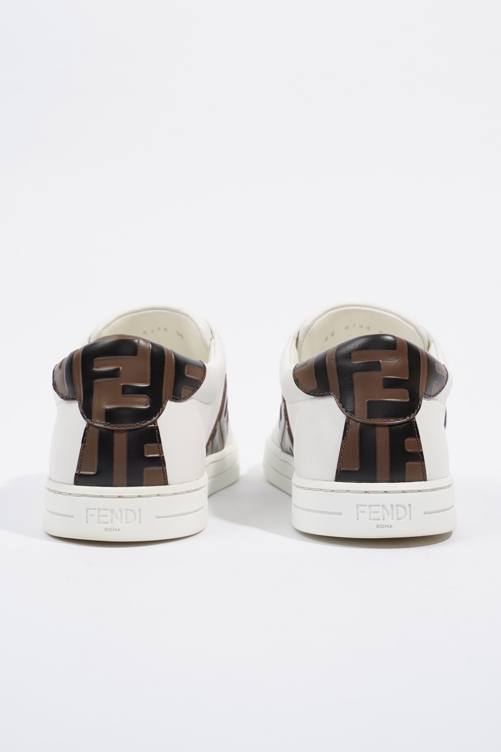 Fendi FF Band Tennis Sneaker White Zucca EU 36 / UK 3