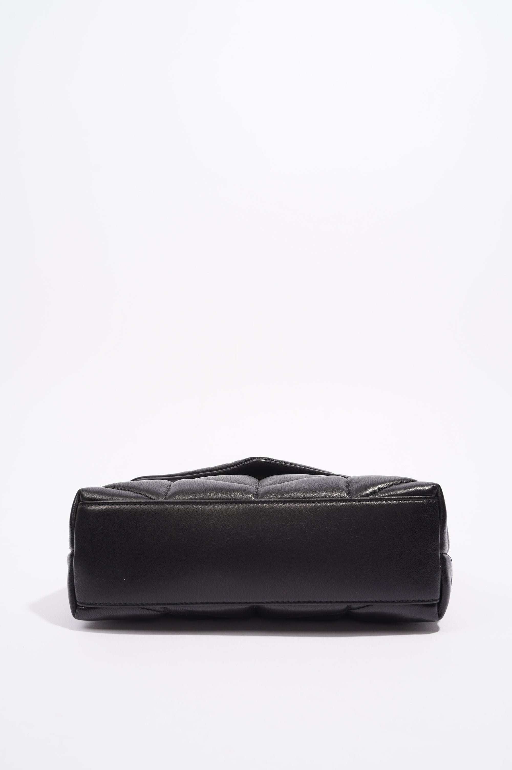 Saint Laurent Womens Loulou Toy Puffer Bag Black