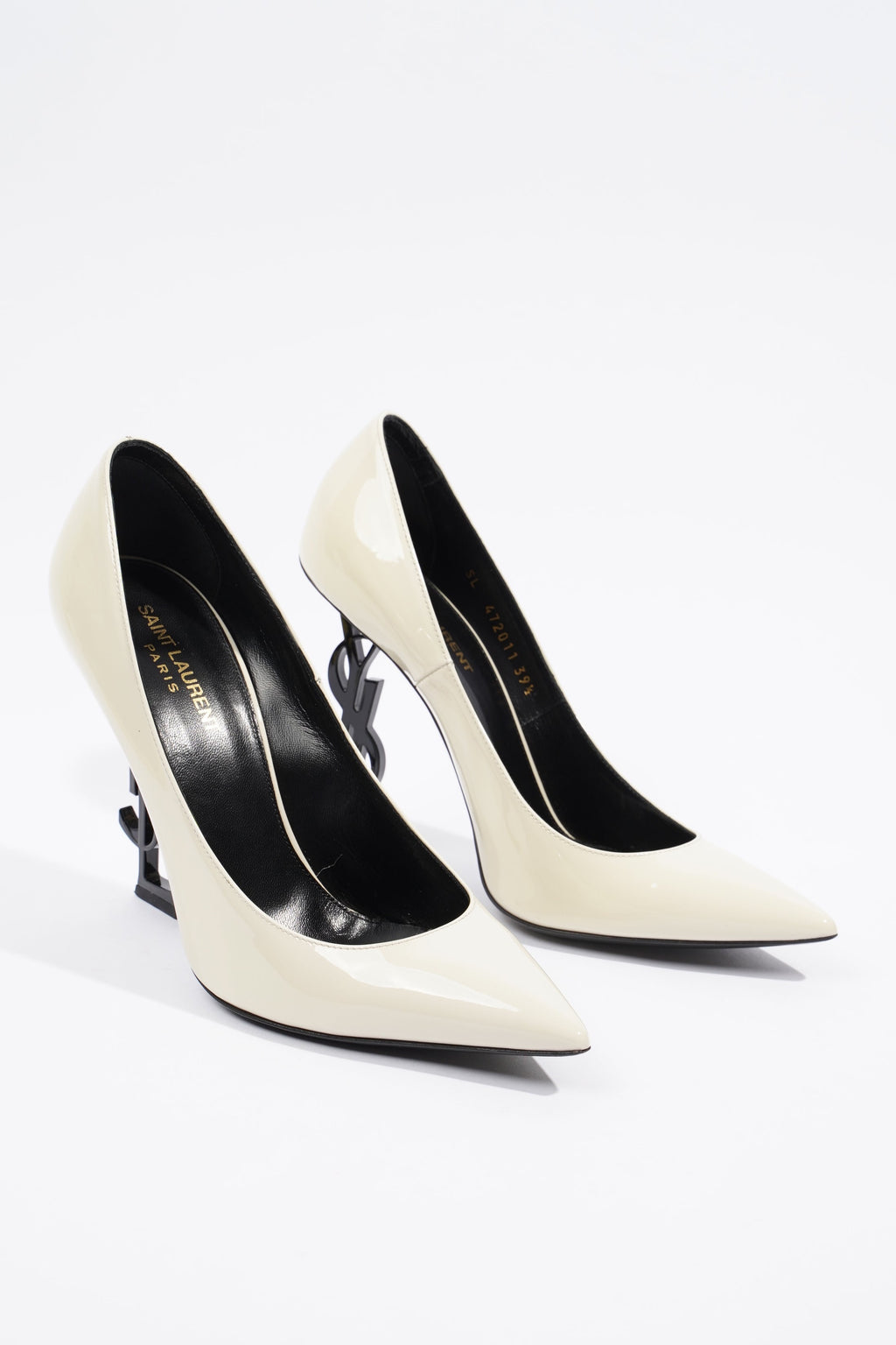 Saint Laurent Opyum Pump 110 Patent Beige EU 39.5 / UK 6.5