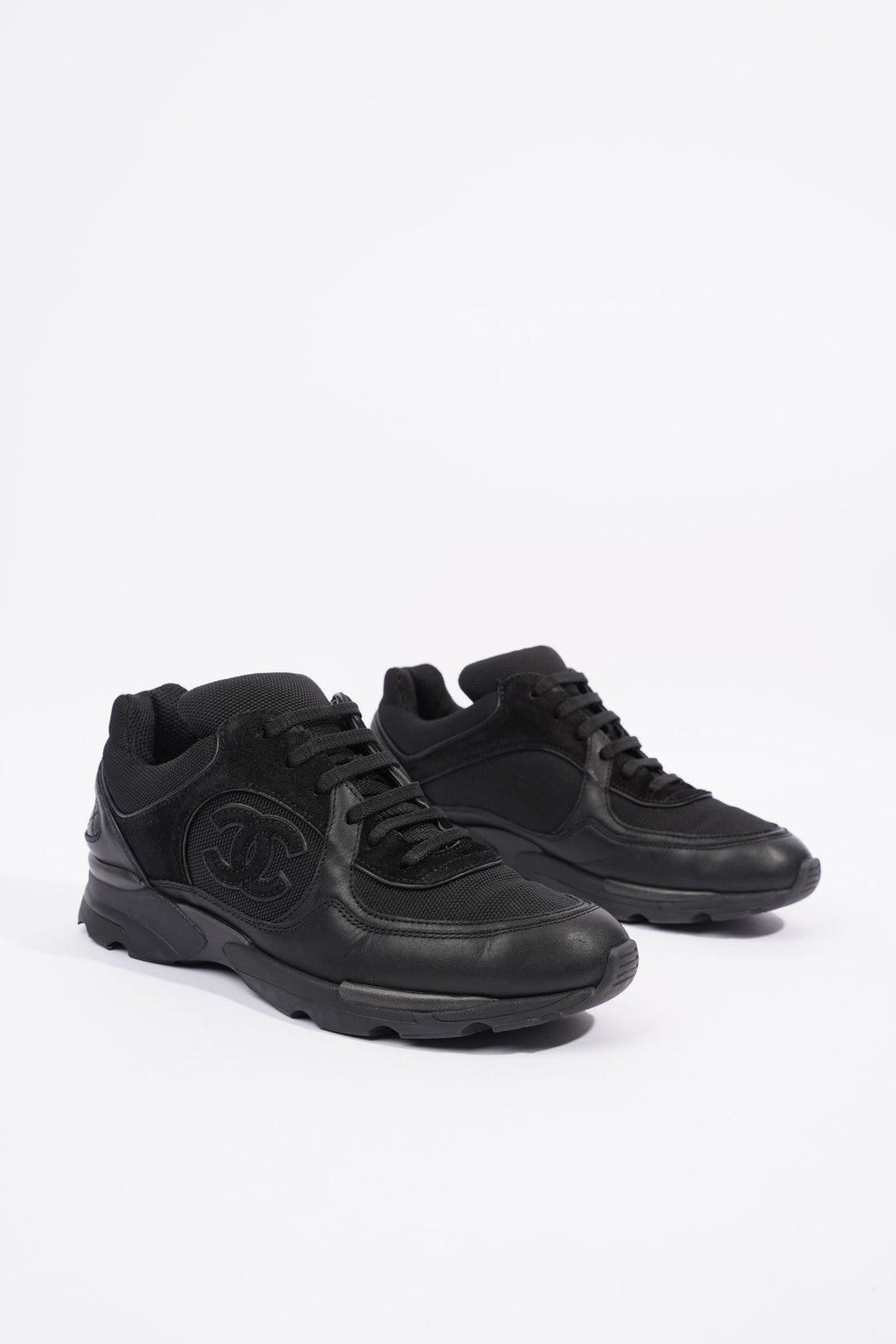Chanel Womens CC Runner Black EU 38.5 / UK 5.5