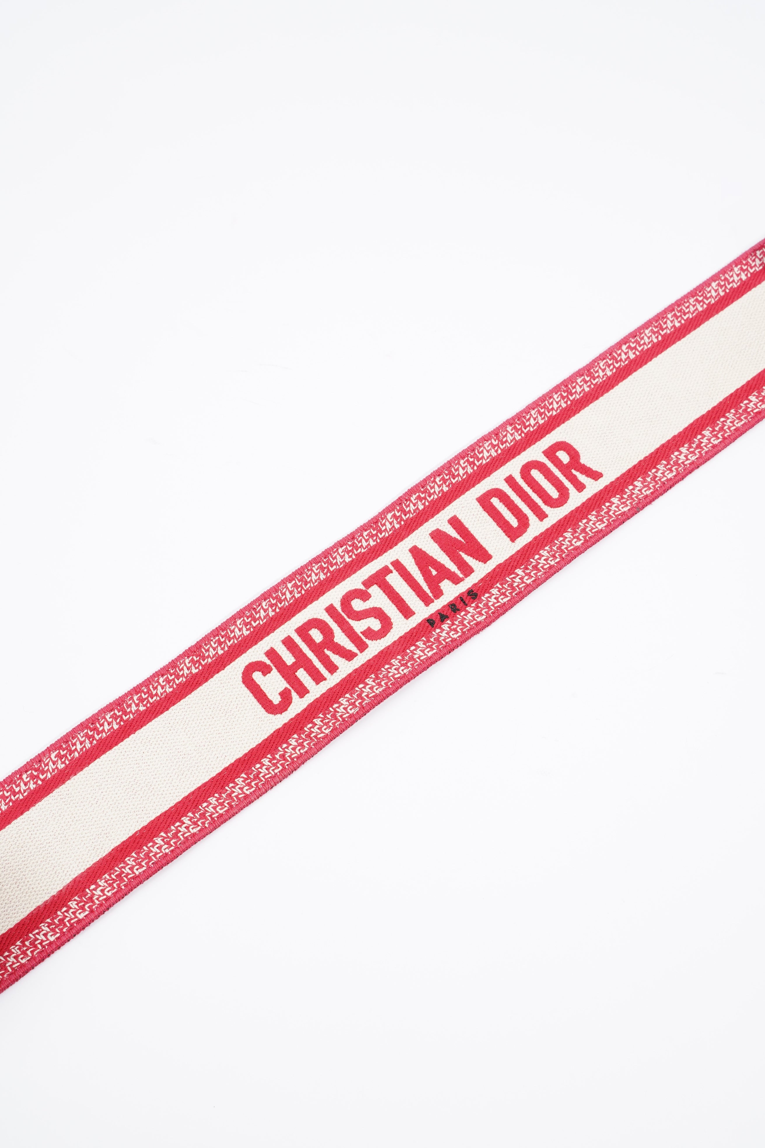 Christian Dior Toile De Jouy Strap Red Canvas