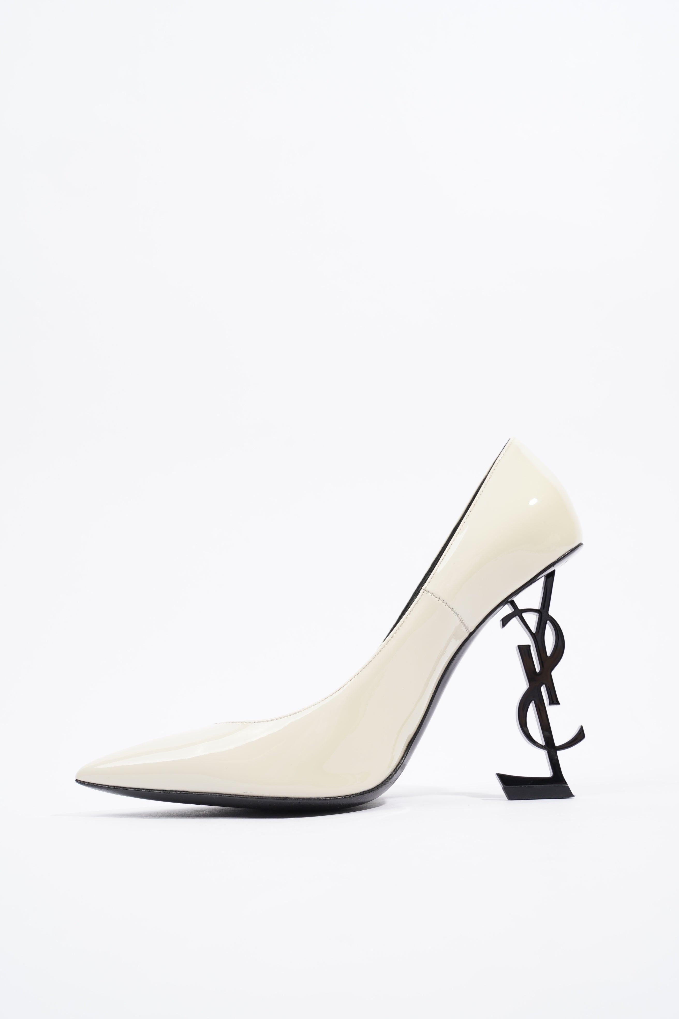 Saint Laurent Opyum Pump 110 Patent Beige EU 39.5 / UK 6.5