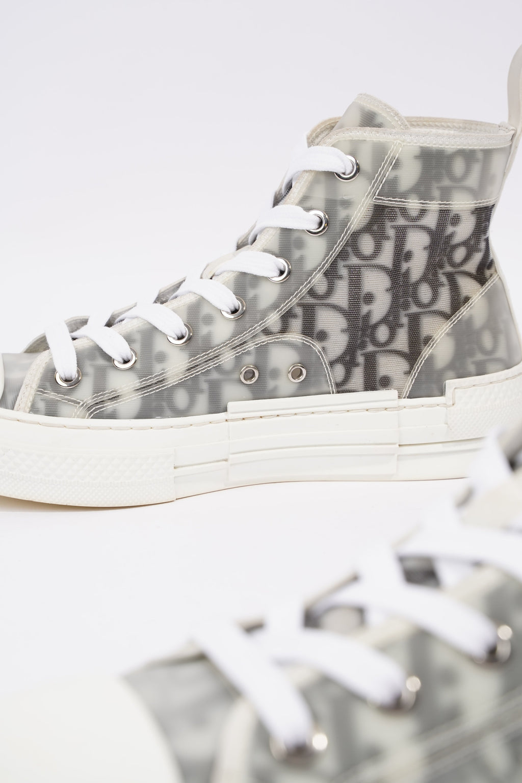 Christian Dior Womens B23 Grey Oblique EU 37.5 / UK 4.5