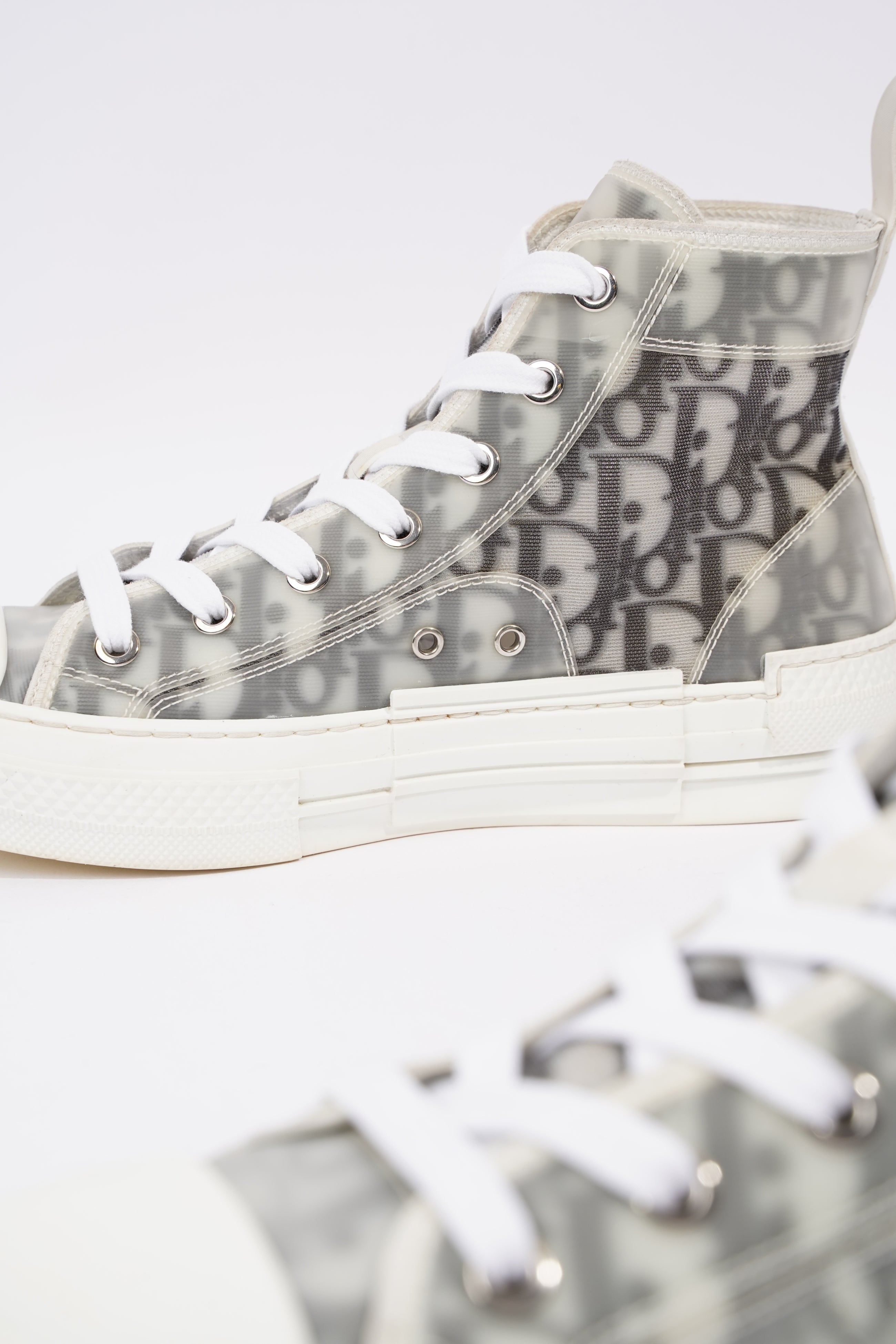 Christian Dior Womens B23 Grey Oblique EU 37.5 / UK 4.5