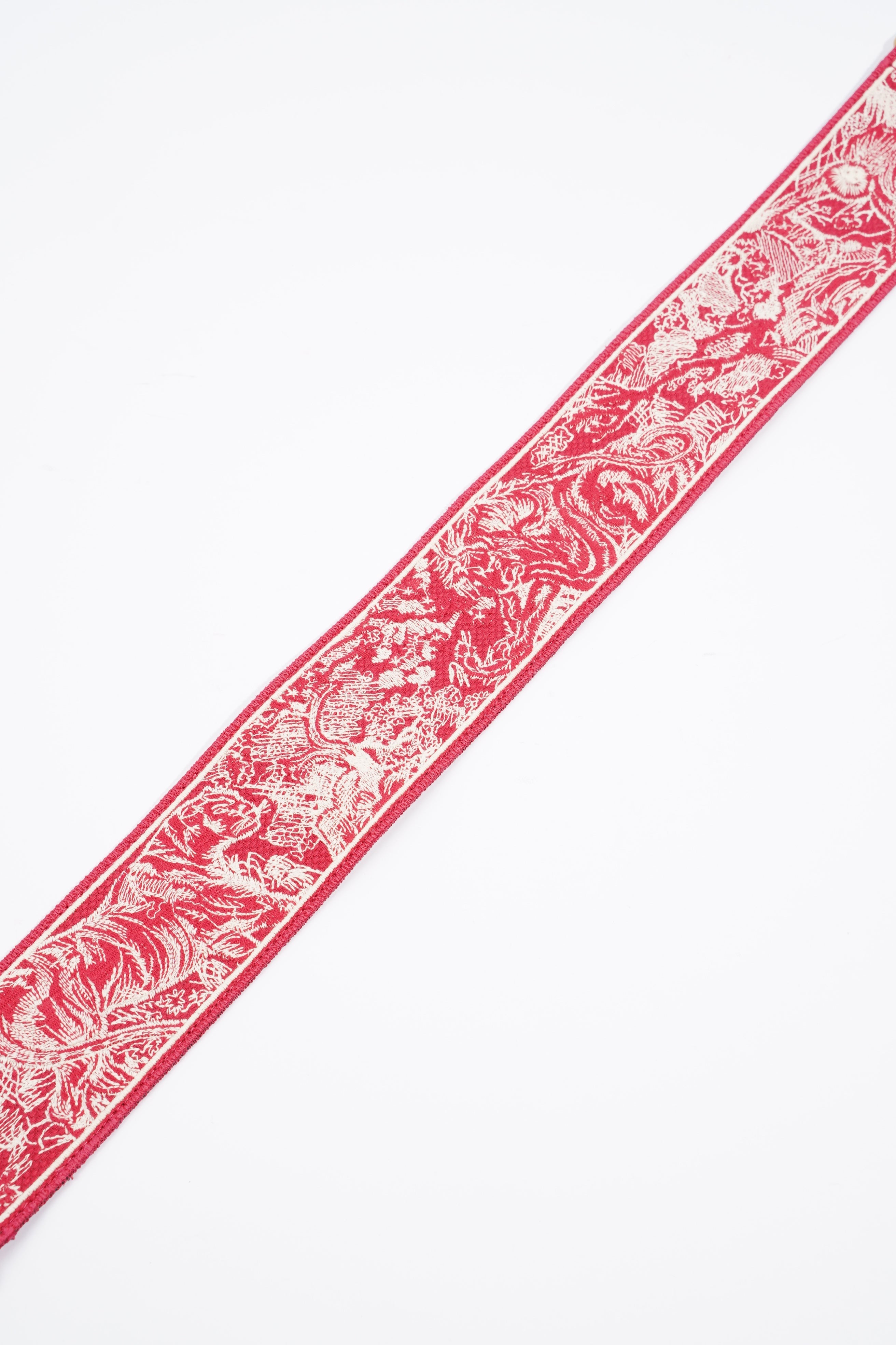 Christian Dior Toile De Jouy Strap Red Canvas