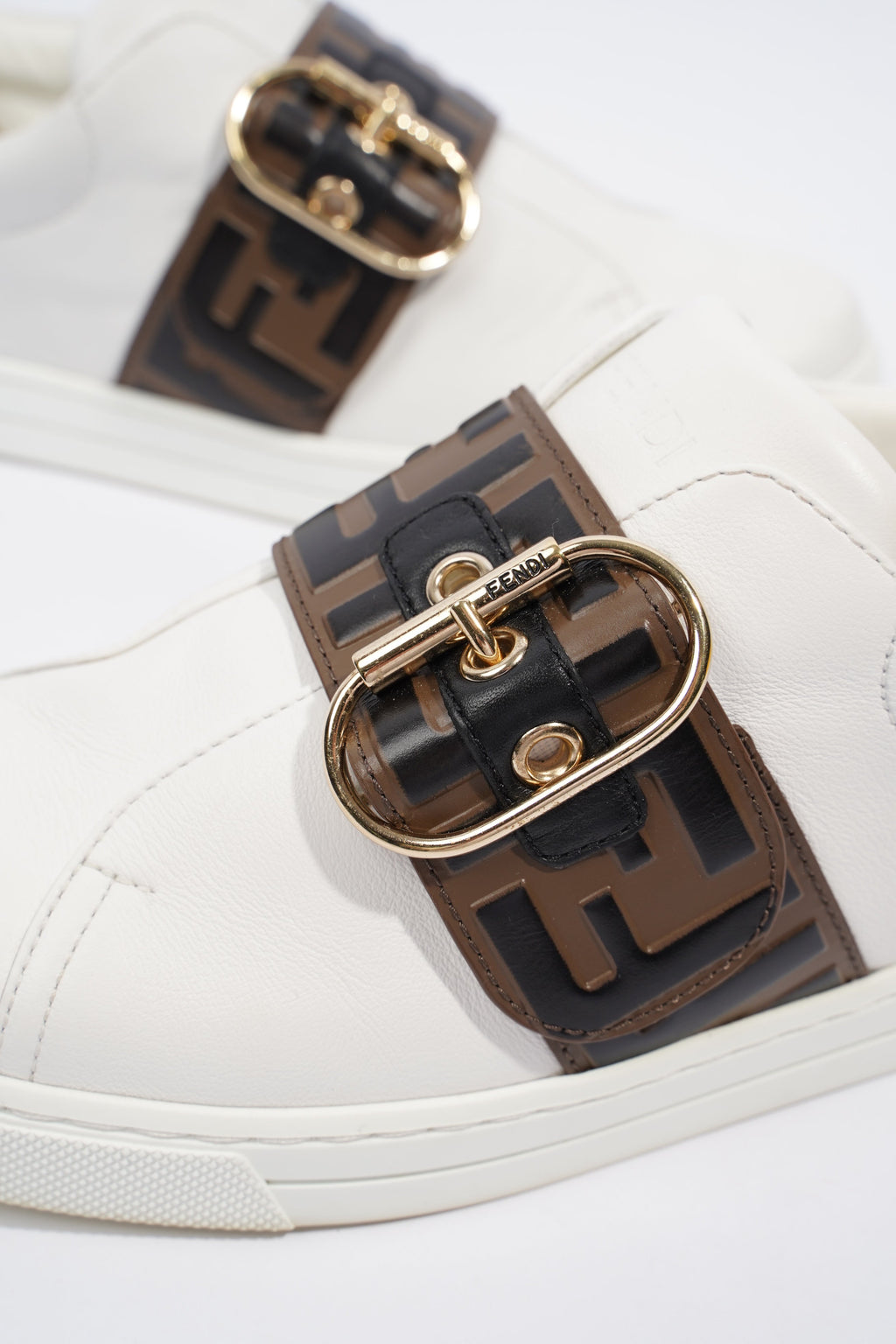 Fendi FF Band Tennis Sneaker White Zucca EU 36 / UK 3