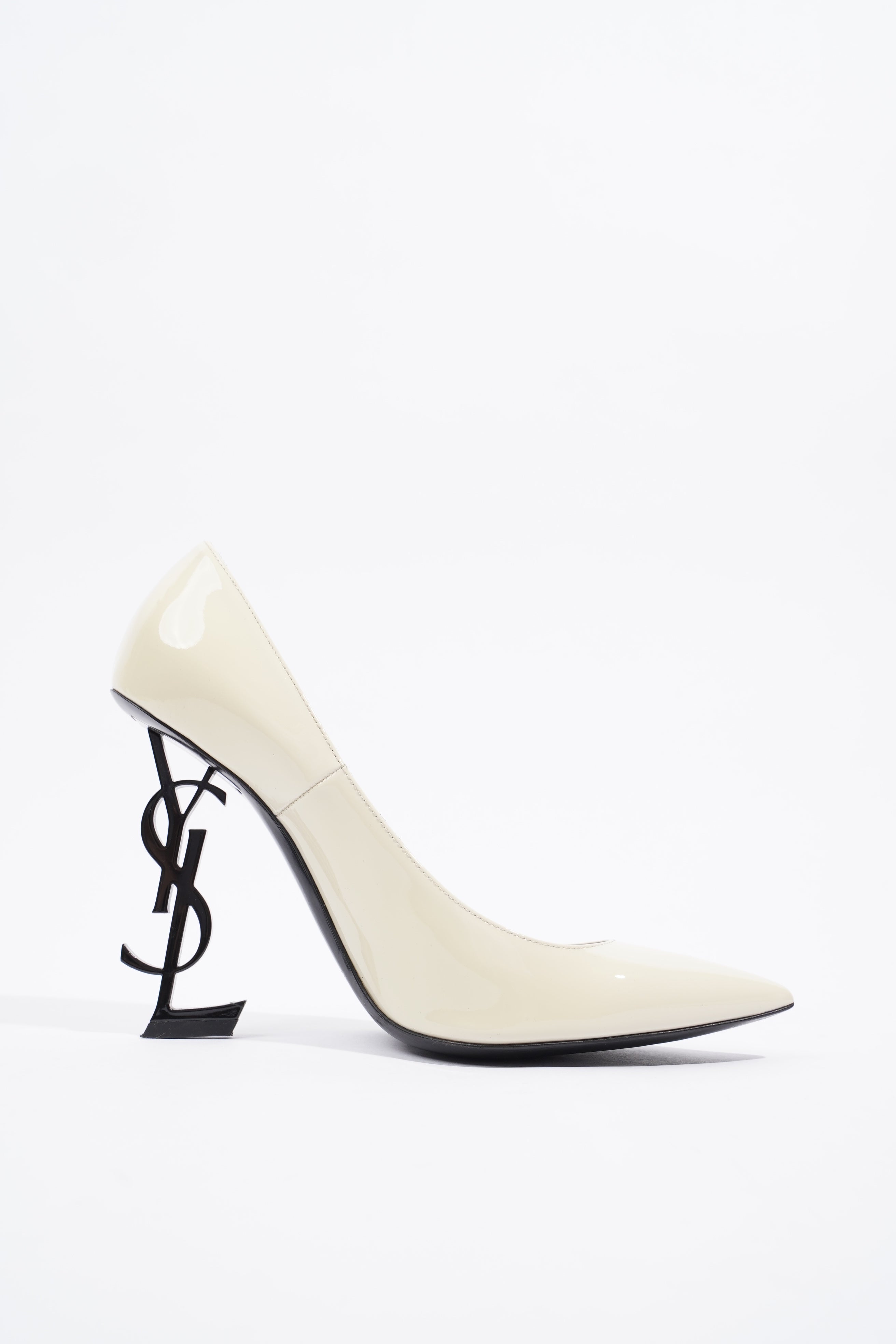 Saint Laurent Opyum Pump 110 Patent Beige EU 39.5 / UK 6.5