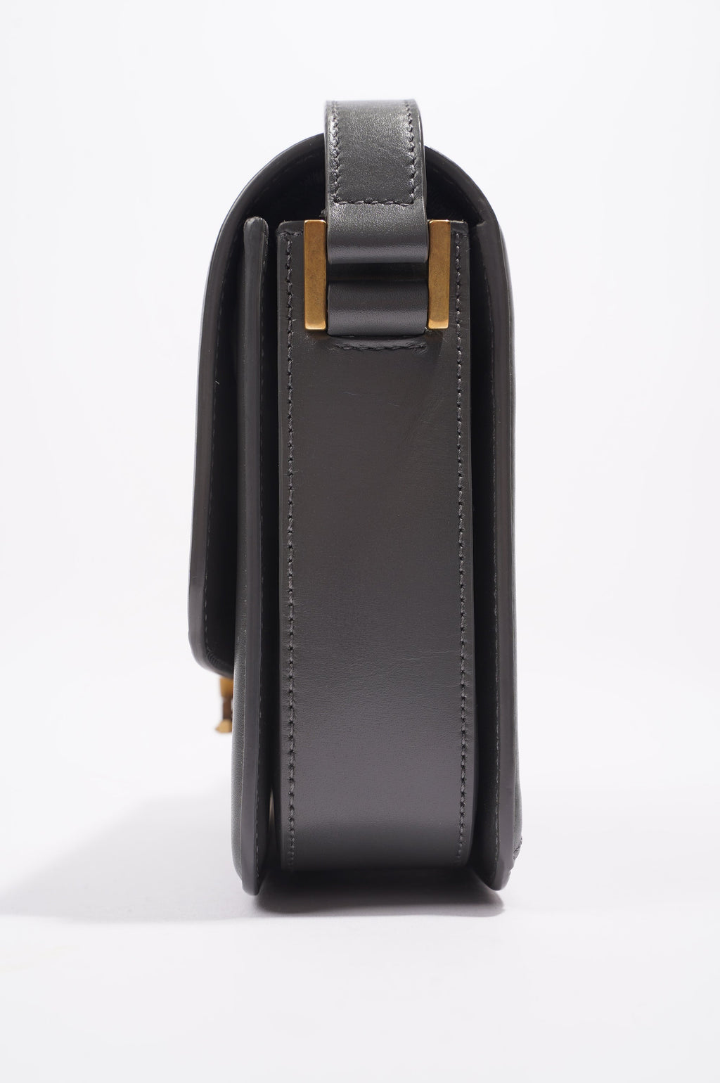 Saint Laurent Solferino Satchel Grey Leather Medium