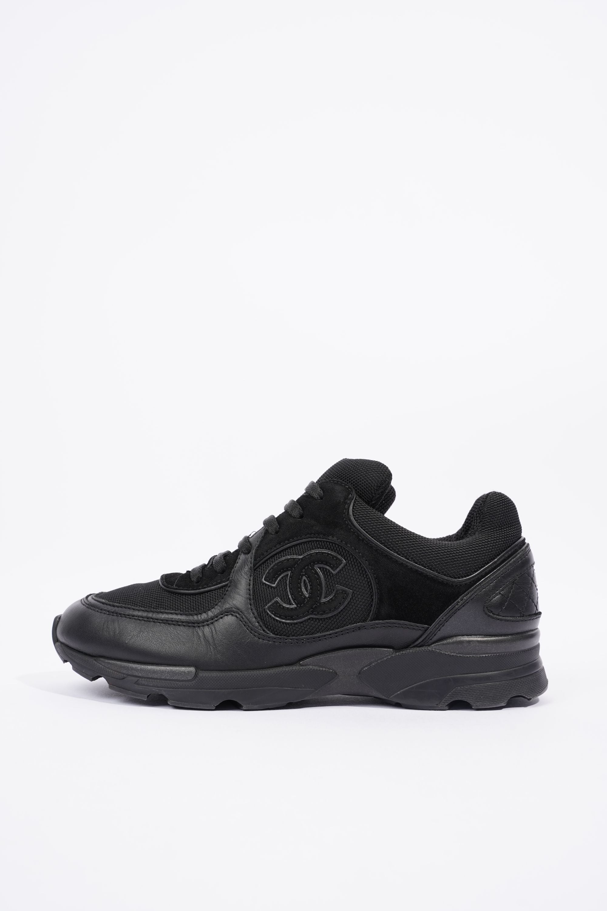 Chanel Womens CC Runner Black EU 38.5 / UK 5.5