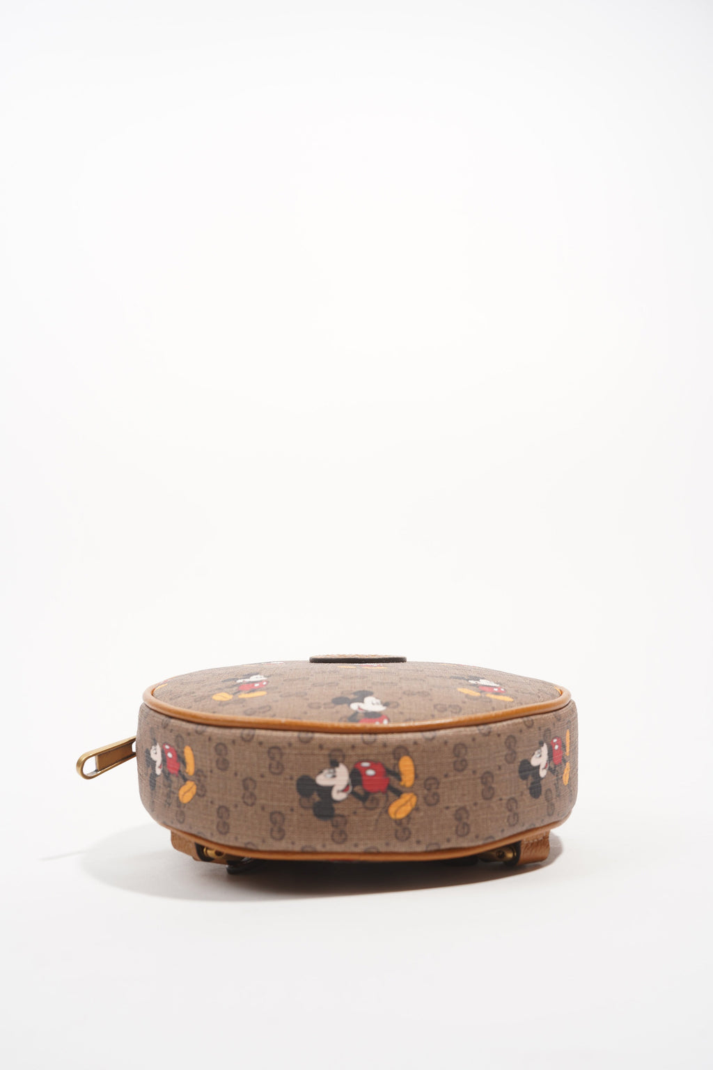 Gucci x Disney Womens Round Mini Backpack Supreme Brown
