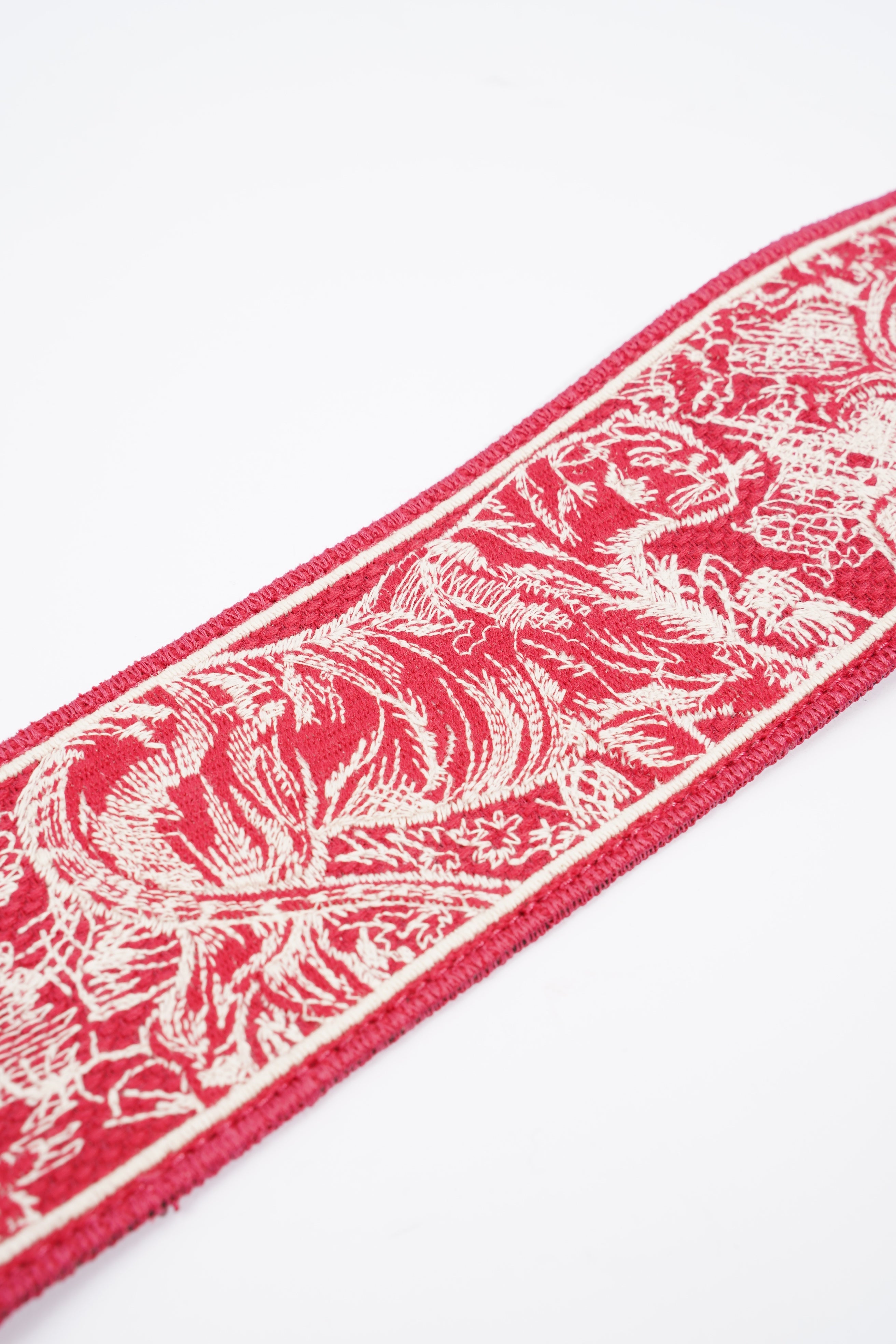 Christian Dior Toile De Jouy Strap Red Canvas