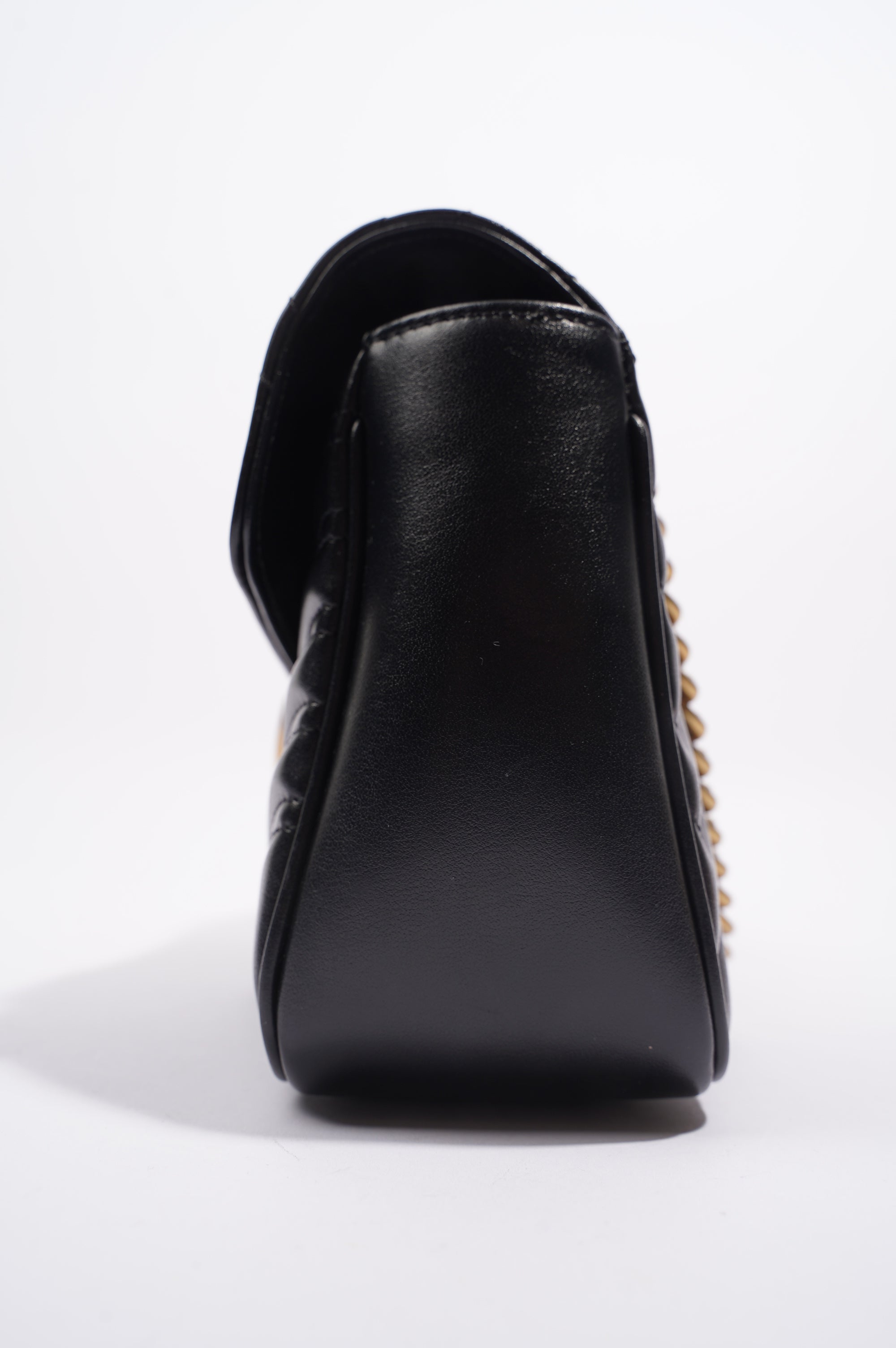 Gucci Womens Marmont Flap Black / Gold Small