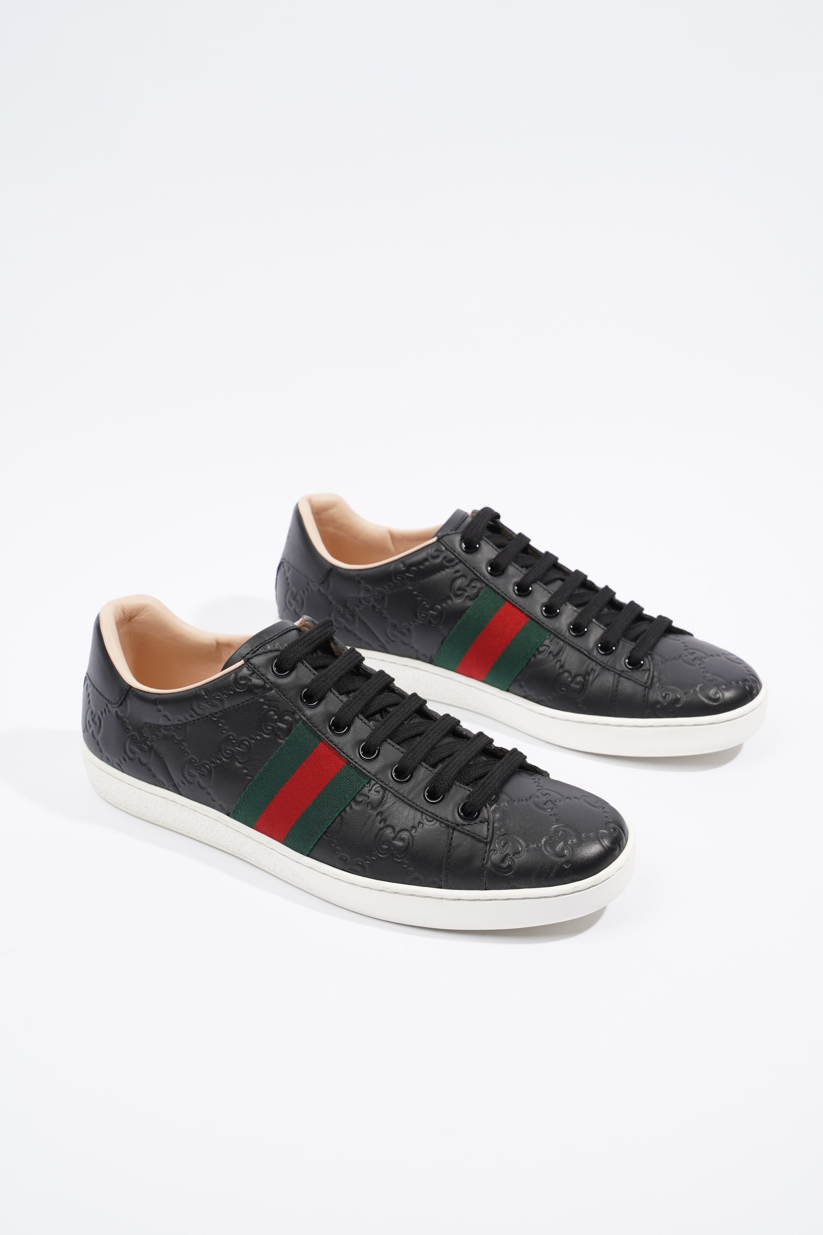 Gucci Ace Black Guccissima EU 39 / UK 6