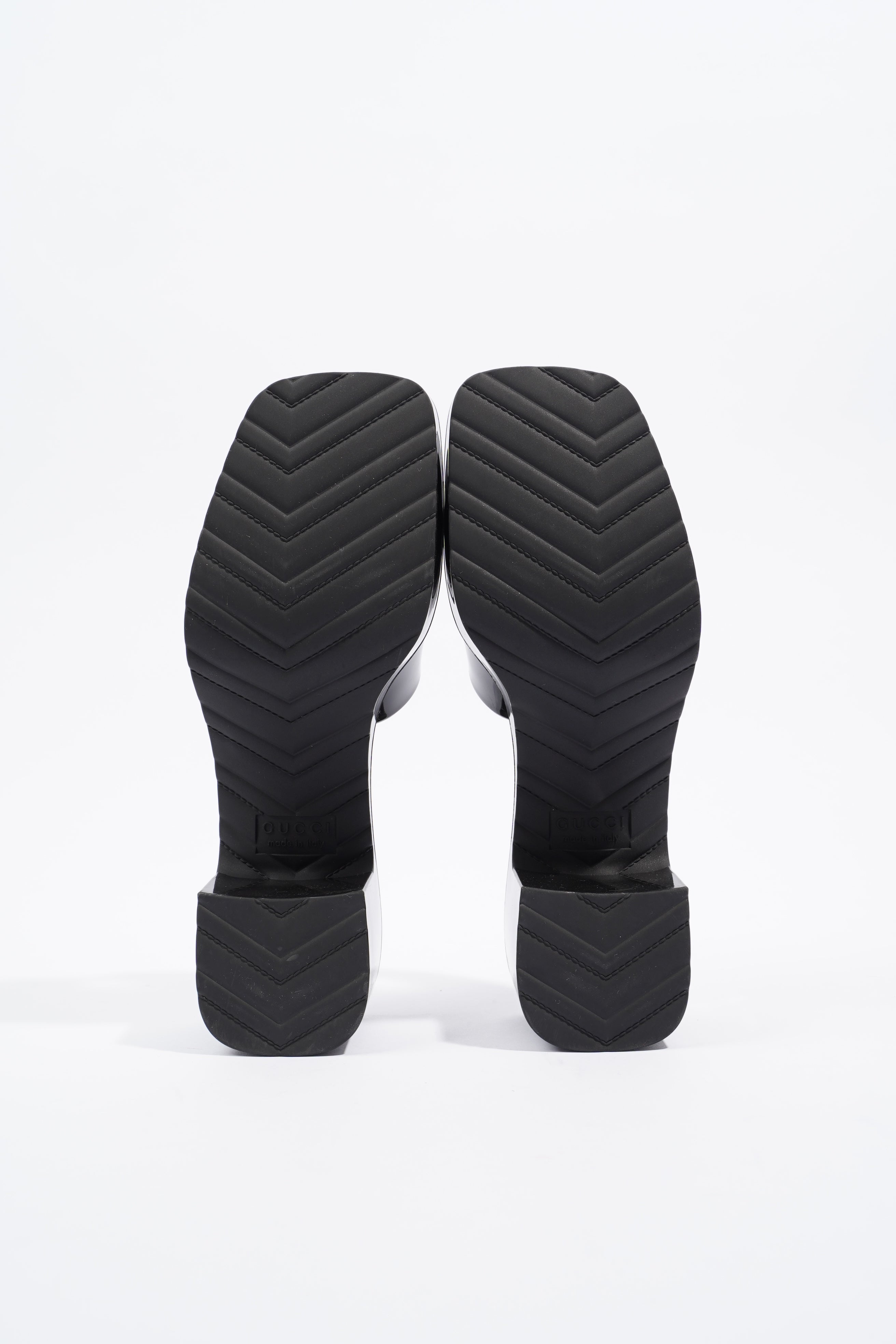 Gucci Rubber Slide Sandal Black EU 36 / UK 3