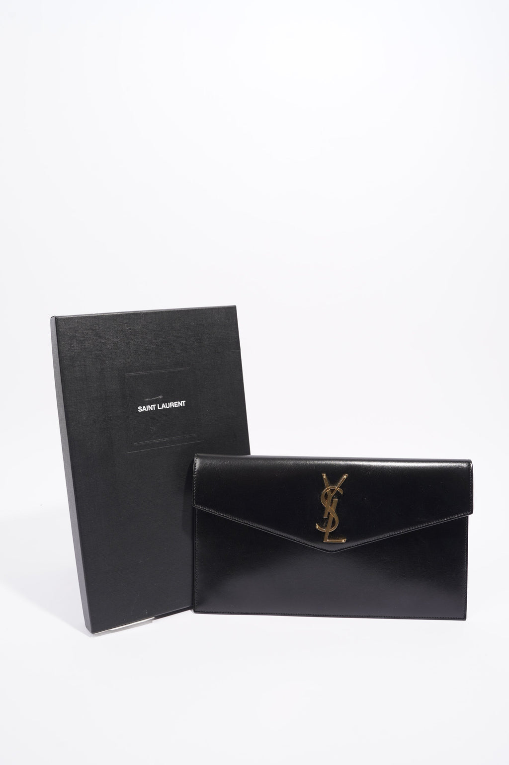 Saint Laurent Uptown Pouch Black Leather
