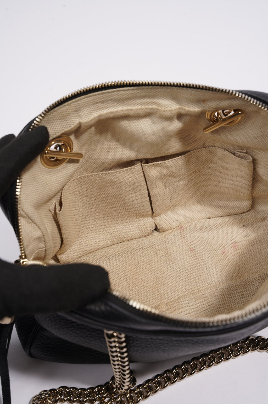 Gucci Soho Chain Bag Black Leather Medium