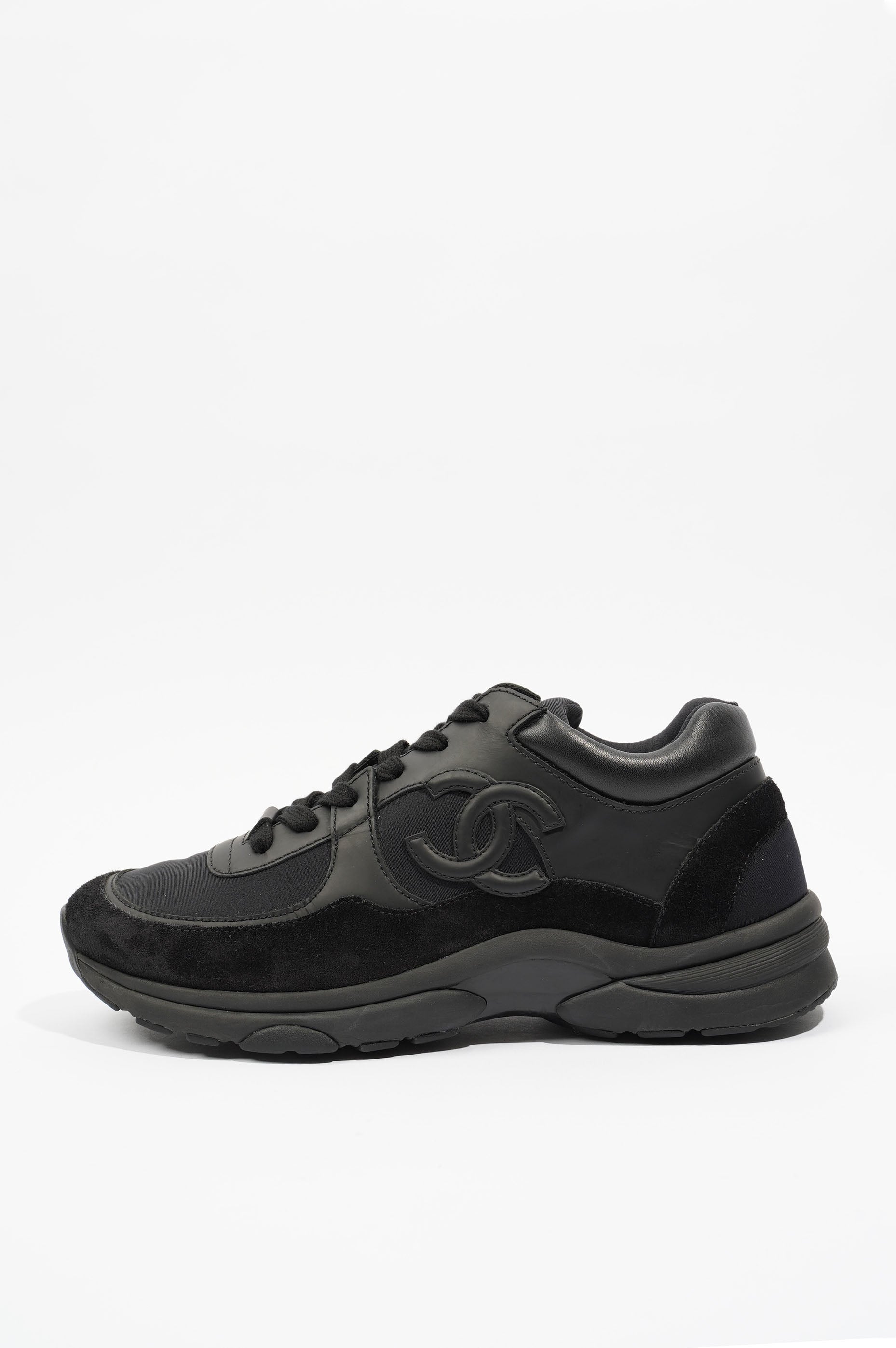 Chanel Womens CC Logo Runners Black EU 37.5 / UK 4.5