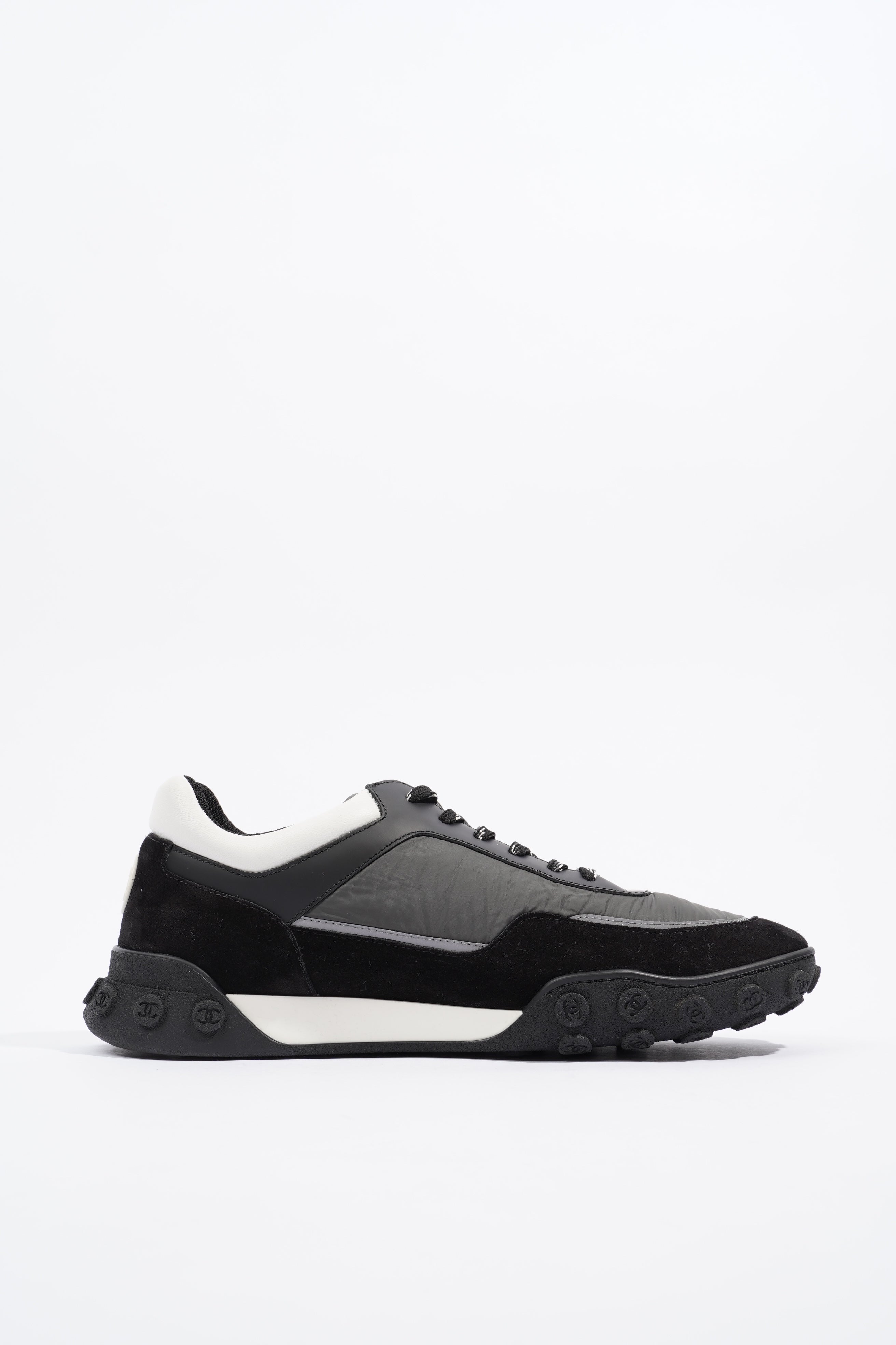 Chanel Nylon Sneaker Black / Grey / White EU 46 / UK 12