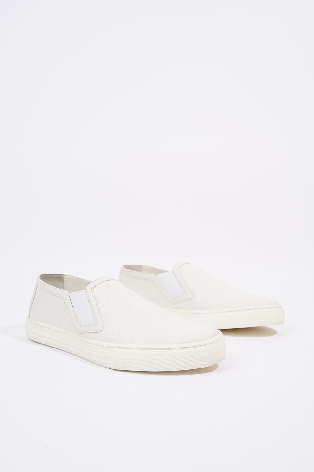 Gucci Womens Slip On Sneaker White Guccissima EU 37 / UK 4