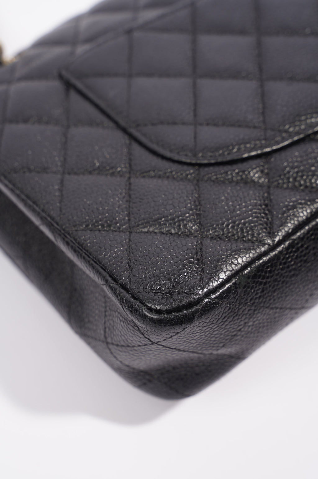 Chanel Womens Classic Flap Black Caviar Medium