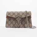 Gucci Womens Dionysus Bag Brown Canvas Super Mini