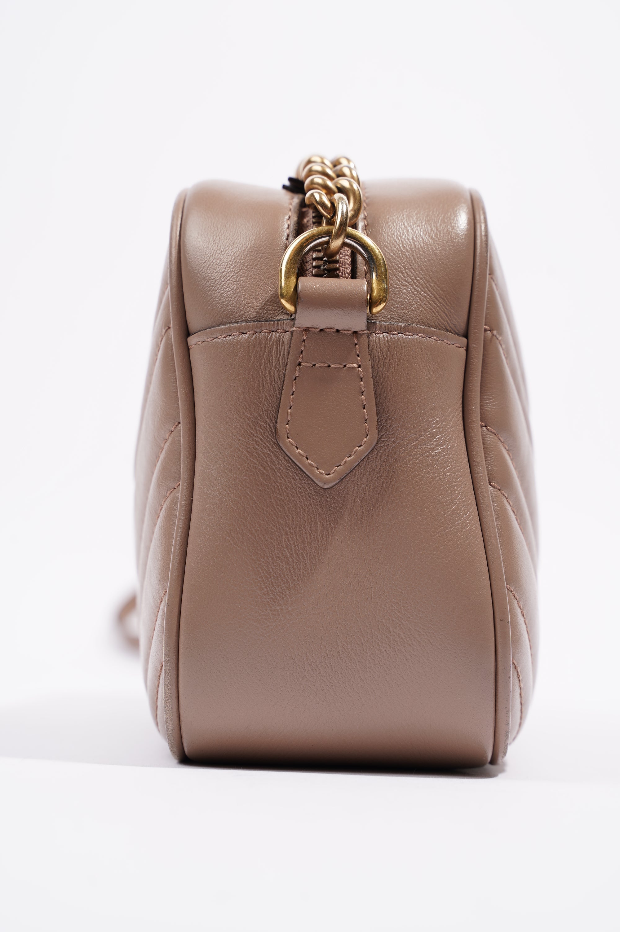 Gucci Womens Marmont Zip Nude / Gold Small