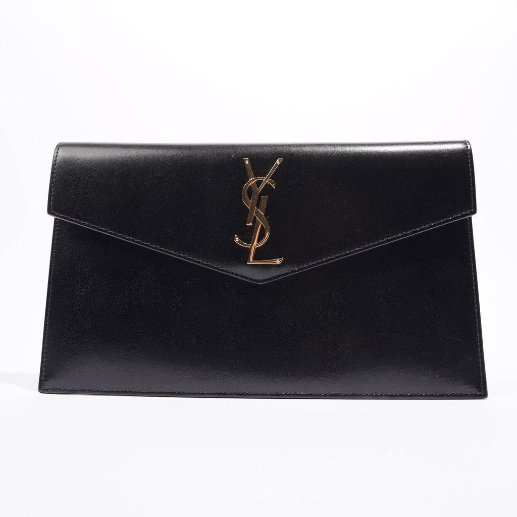 Saint Laurent Uptown Pouch Black Leather