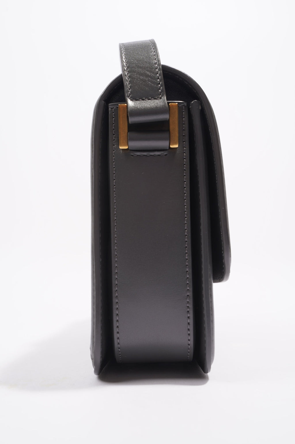 Saint Laurent Solferino Satchel Grey Leather Medium