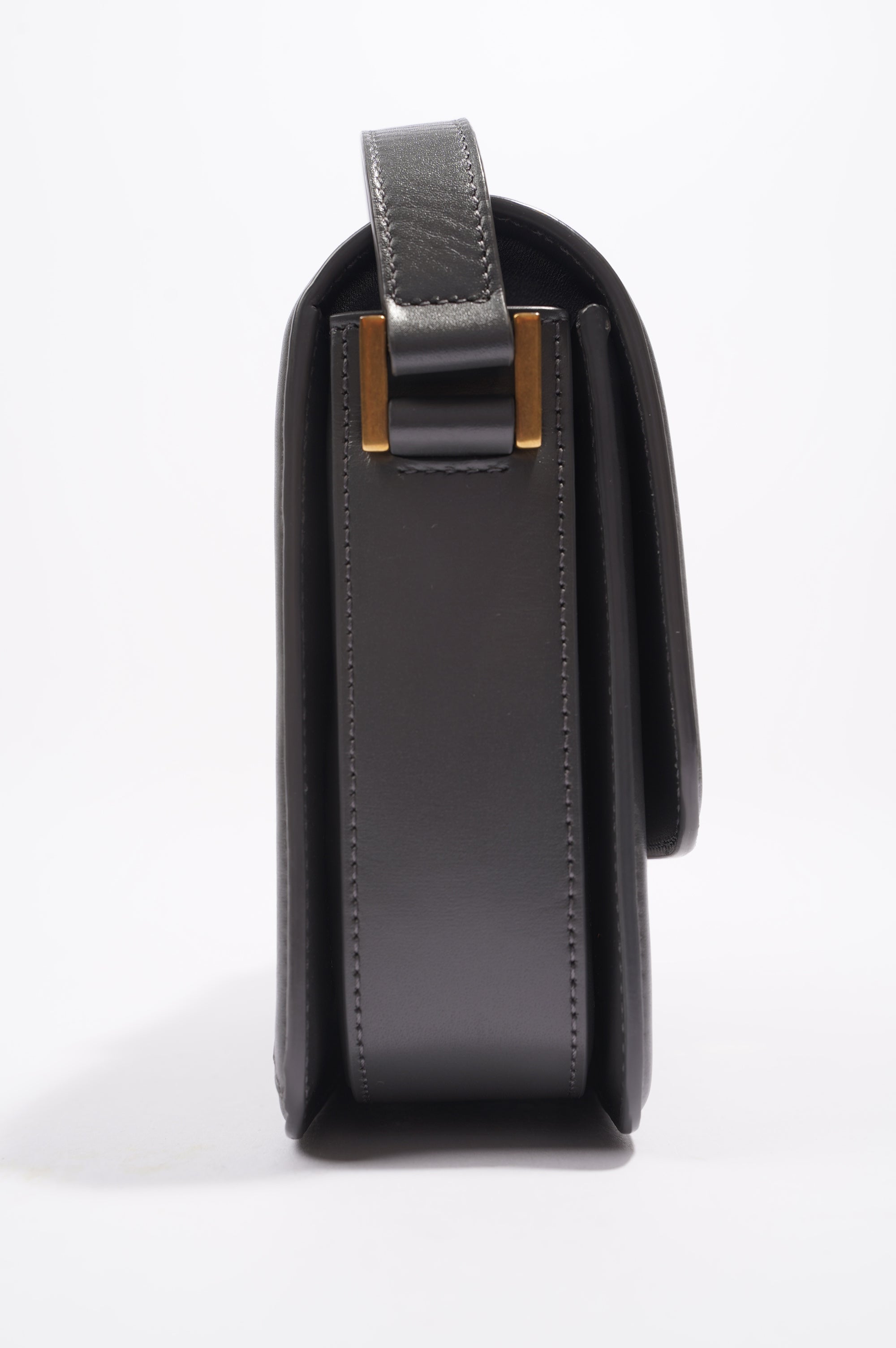 Saint Laurent Solferino Satchel Grey Leather Medium