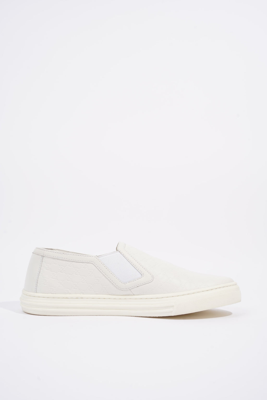 Gucci Womens Slip On Sneaker White Guccissima EU 37 / UK 4