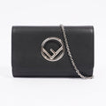 Fendi F is Fendi Wallet on Chain Black Leather OS