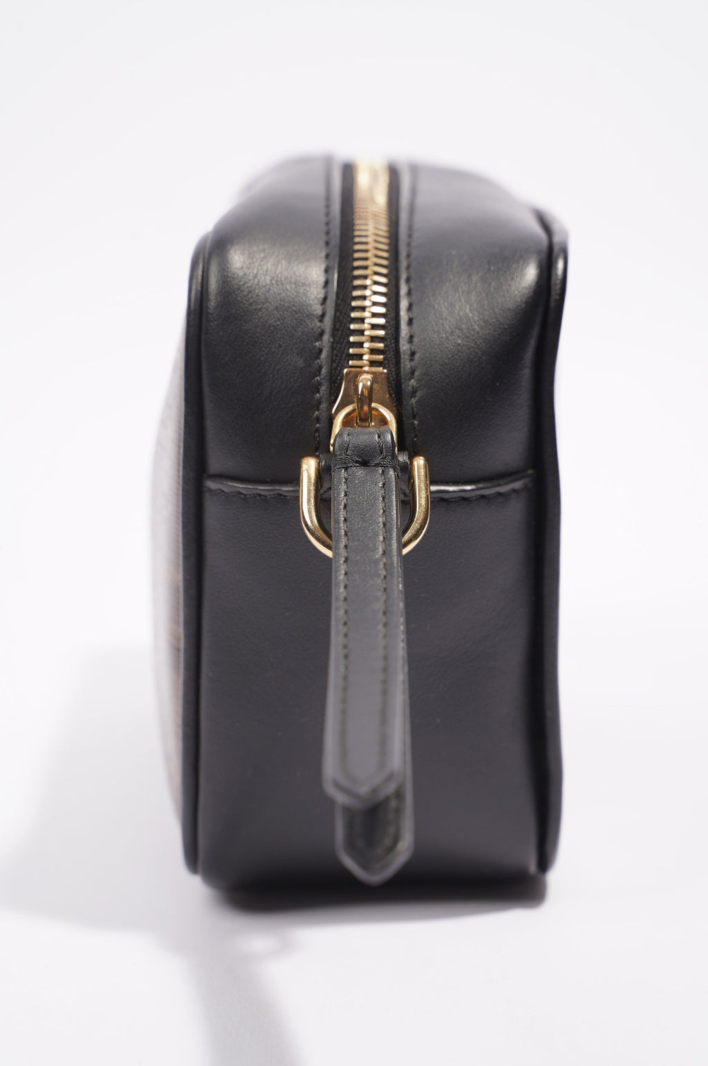 Fendi Womens Camera Bag Monogram / Black Canvas / Leather Mini