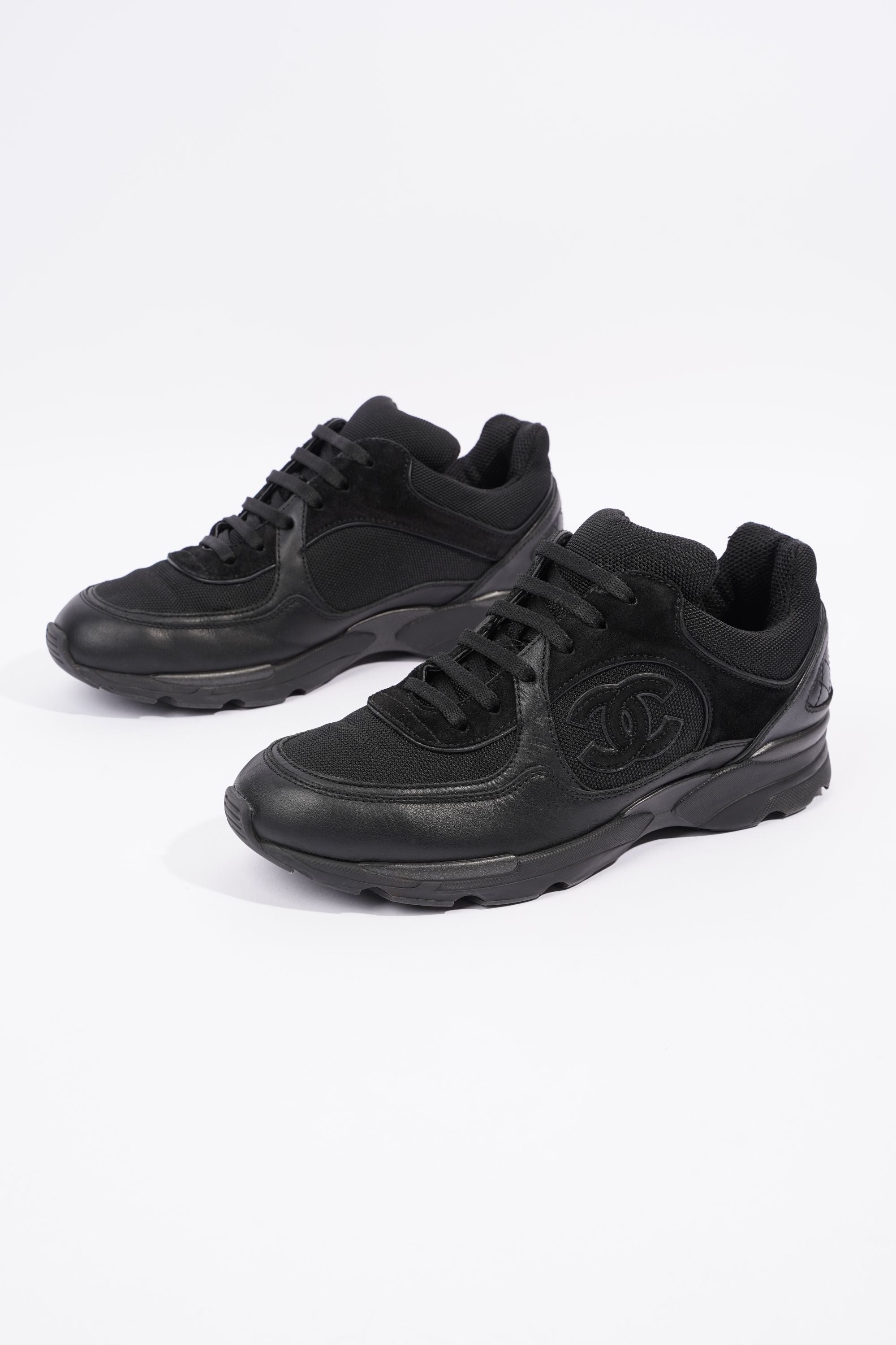 Chanel Womens CC Runner Black EU 38.5 / UK 5.5