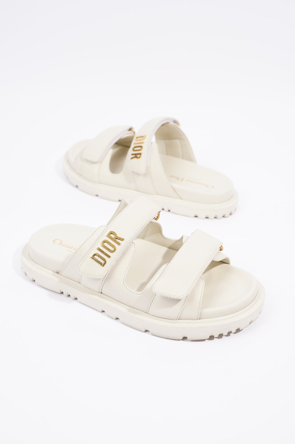 Christian Dior Womens Dioract Off White EU 37.5 / UK 4.5