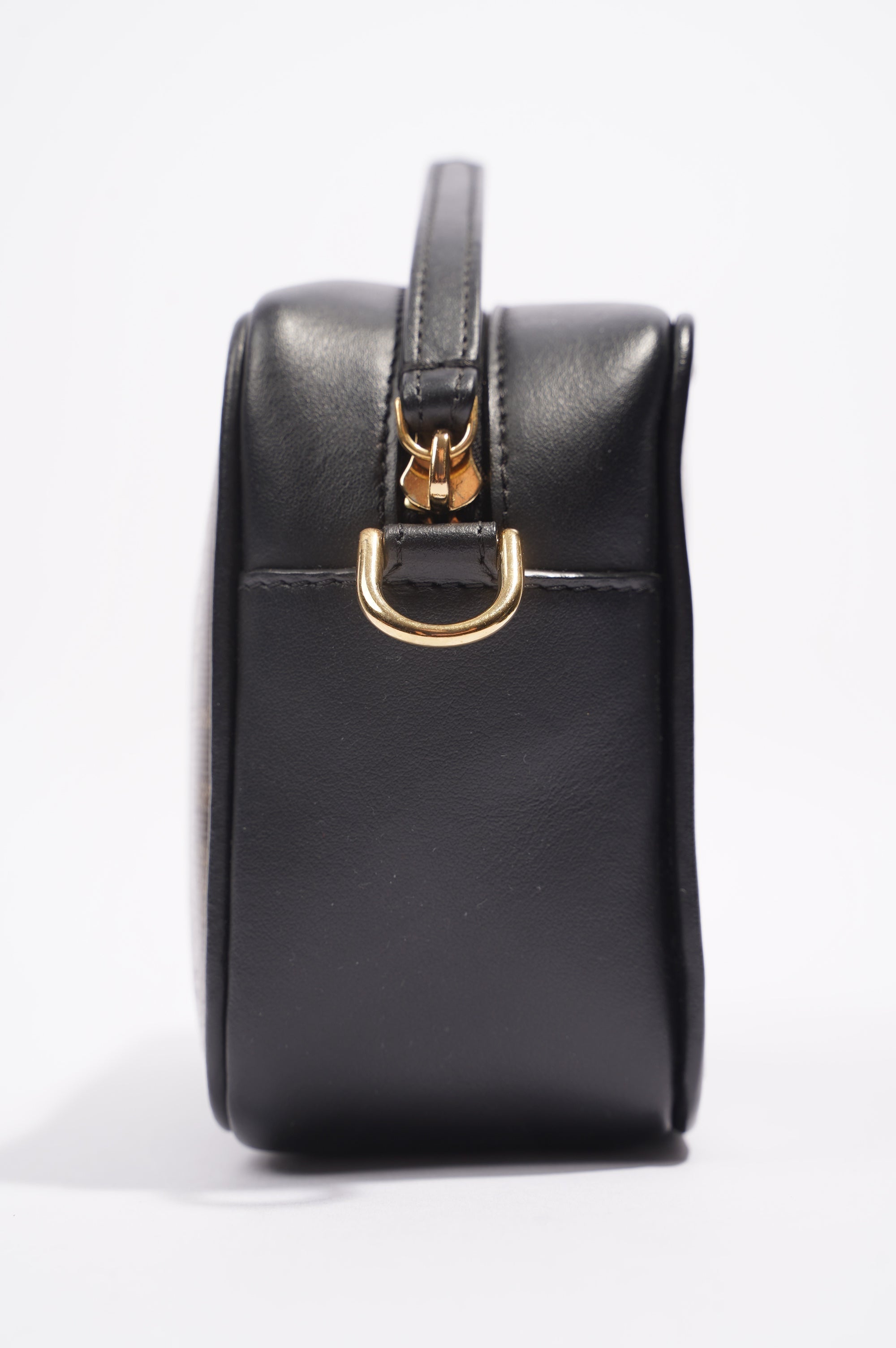Fendi Womens Camera Bag Monogram / Black Canvas / Leather Mini