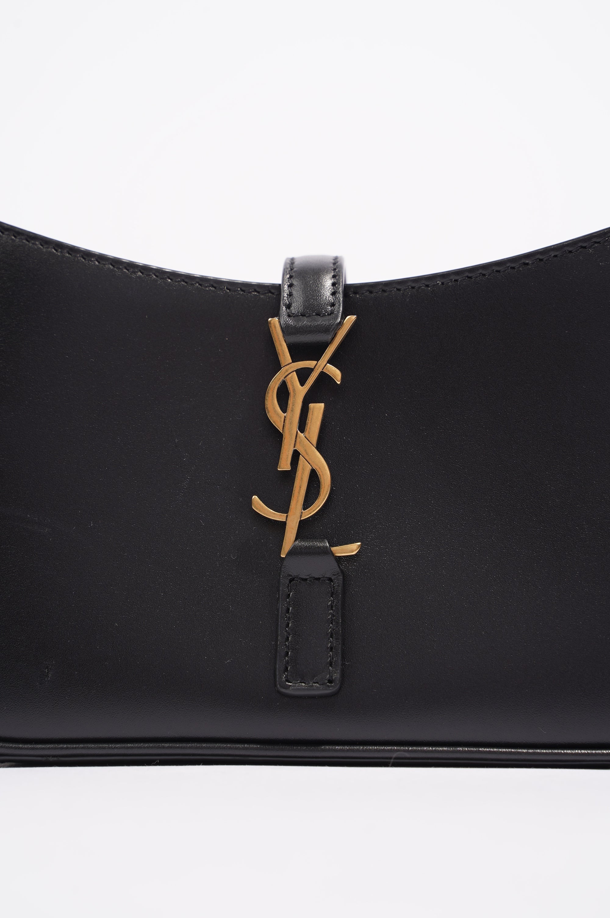 Saint Laurent Womens Le 5 a 7 Hobo Bag Black Leather Mini