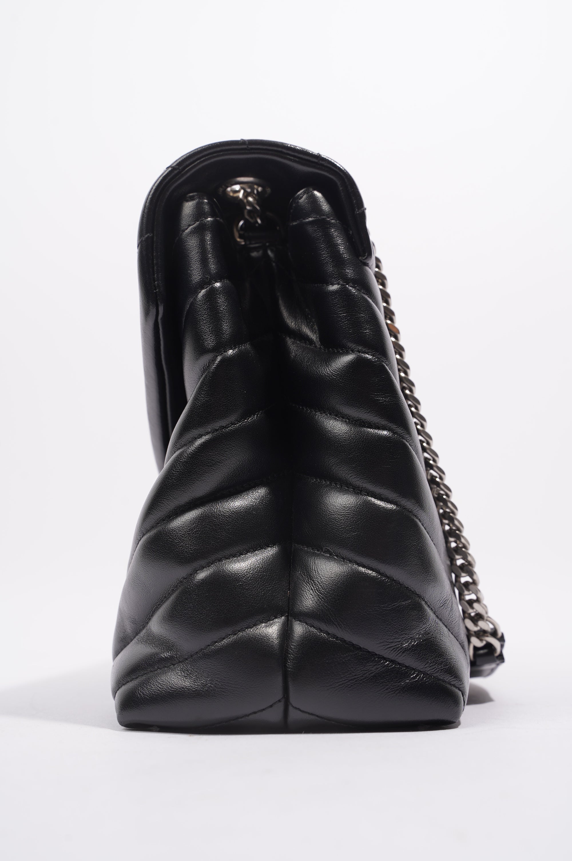 Saint Laurent Womens Lou Lou Bag Black Leather Medium