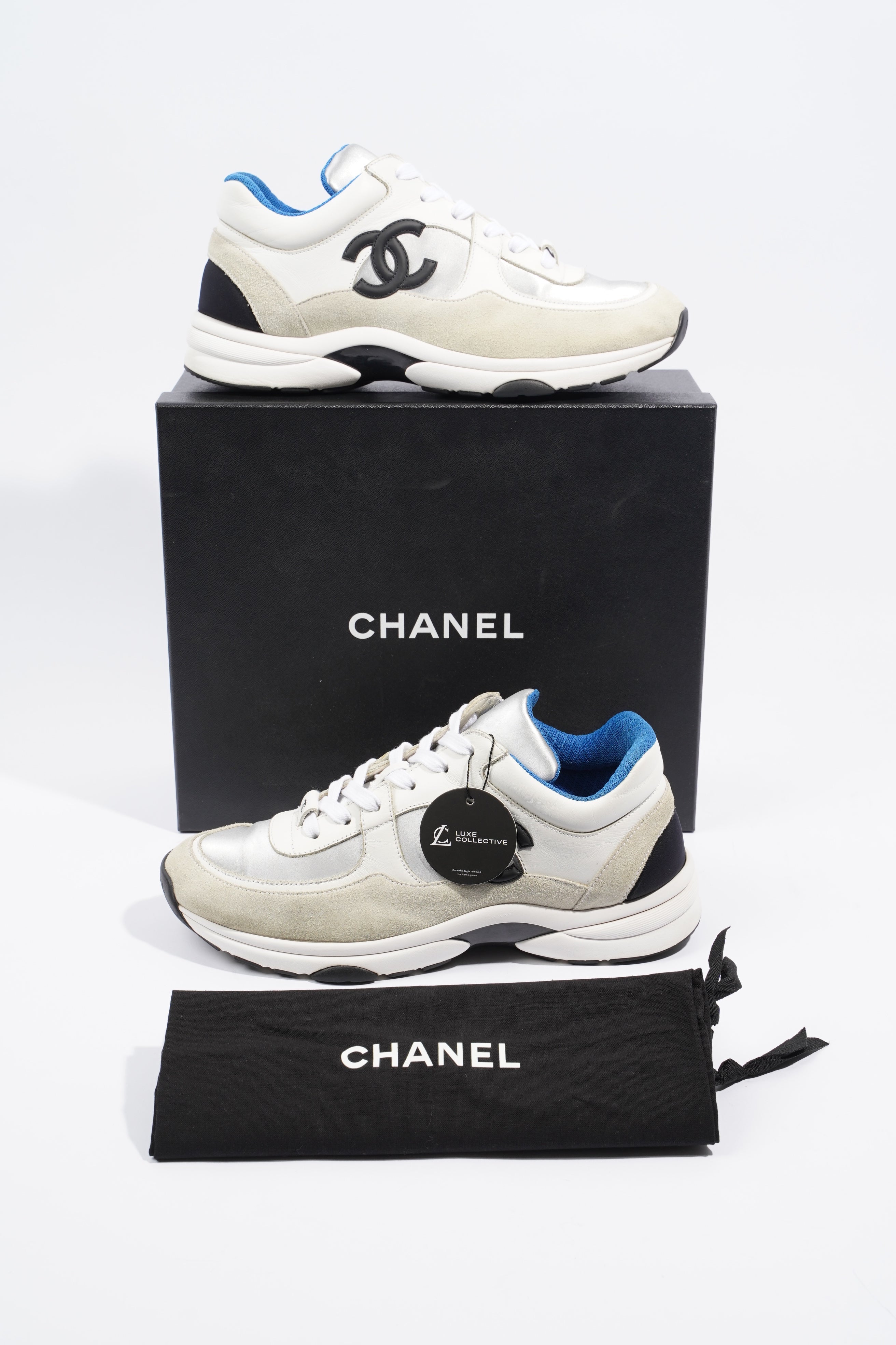 Chanel CC Runner White / Beige EU 41 / UK 8