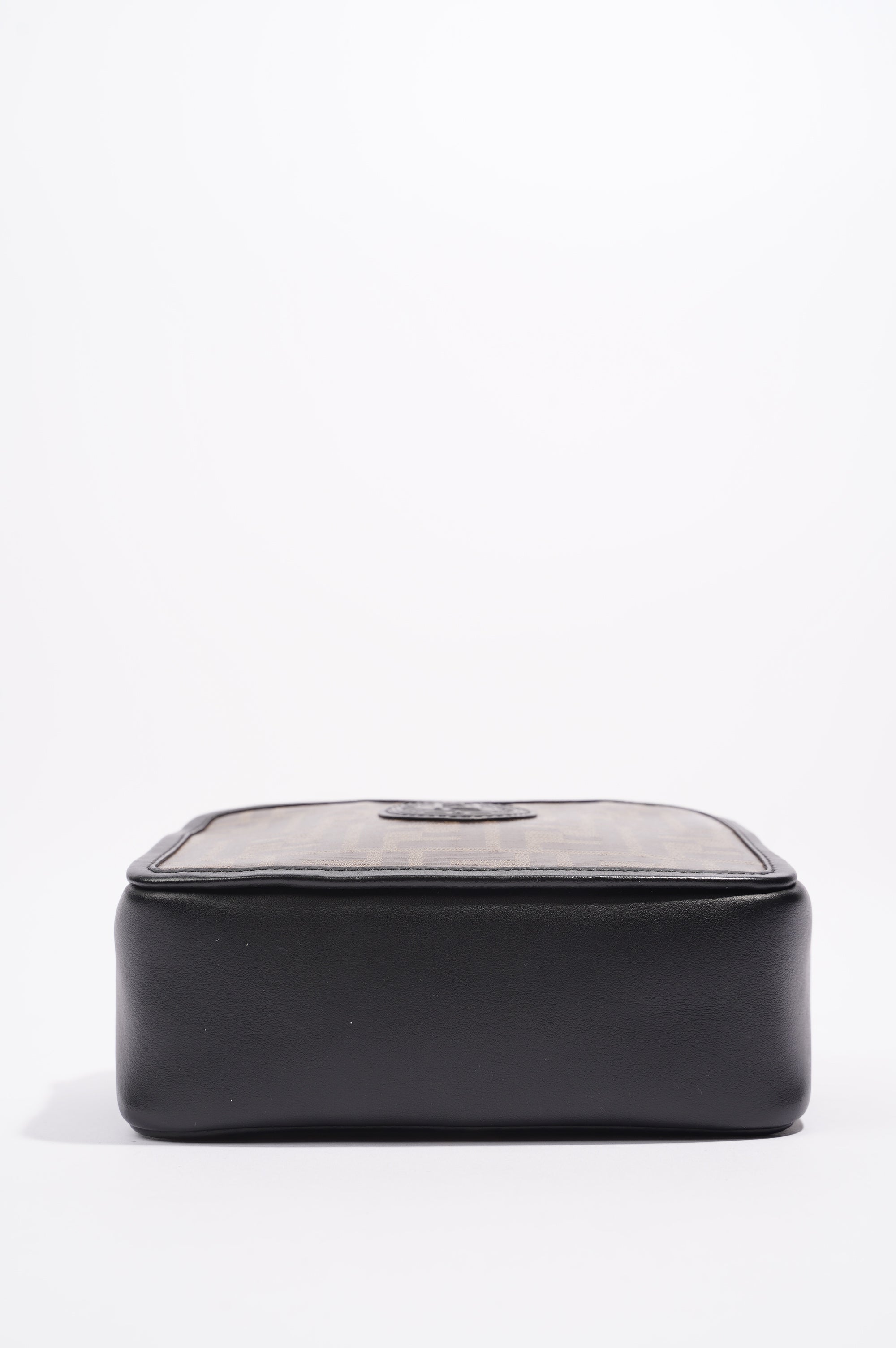 Fendi Womens Camera Bag Monogram / Black Canvas / Leather Mini