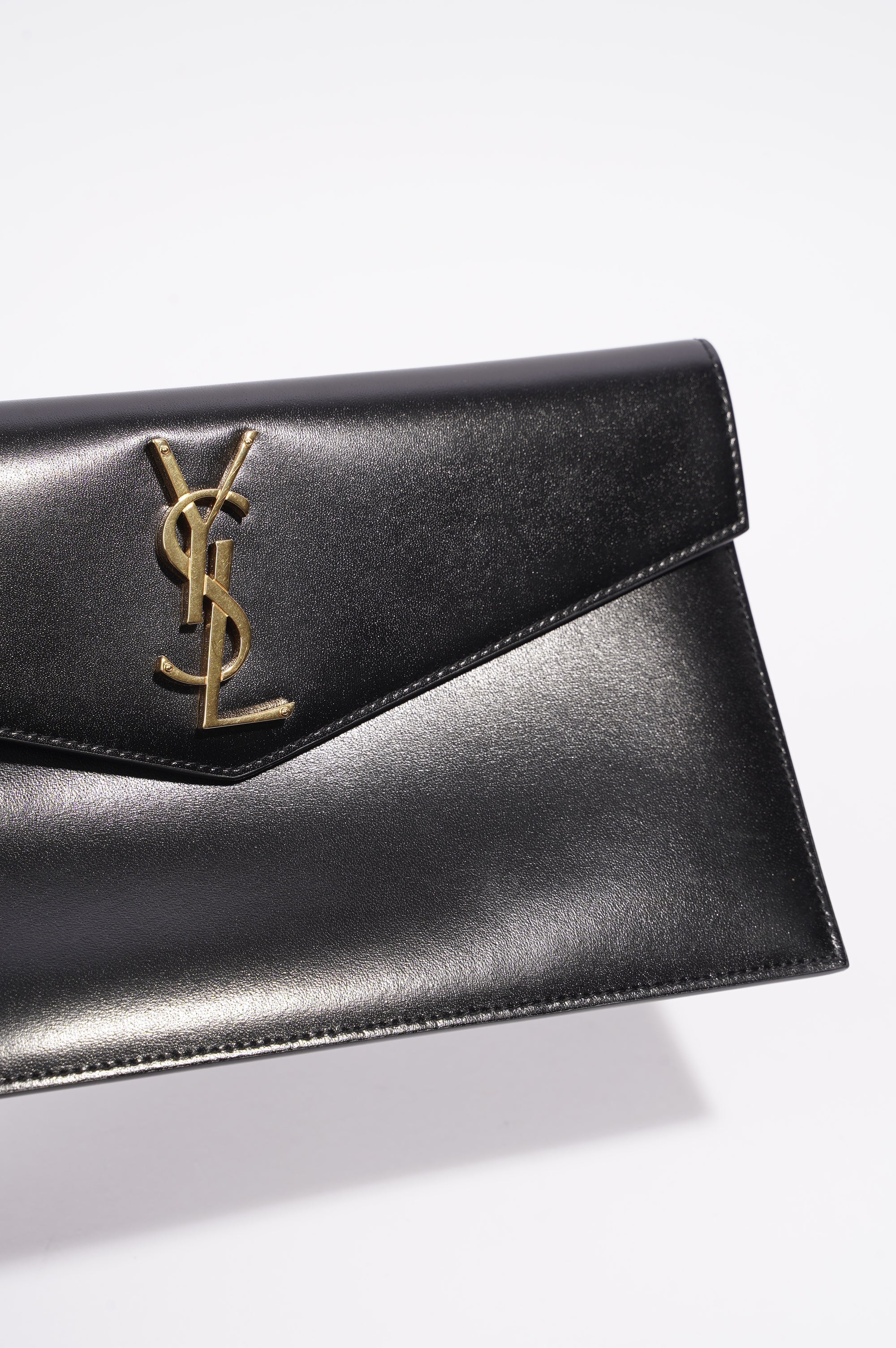 Saint Laurent Uptown Pouch Black Leather