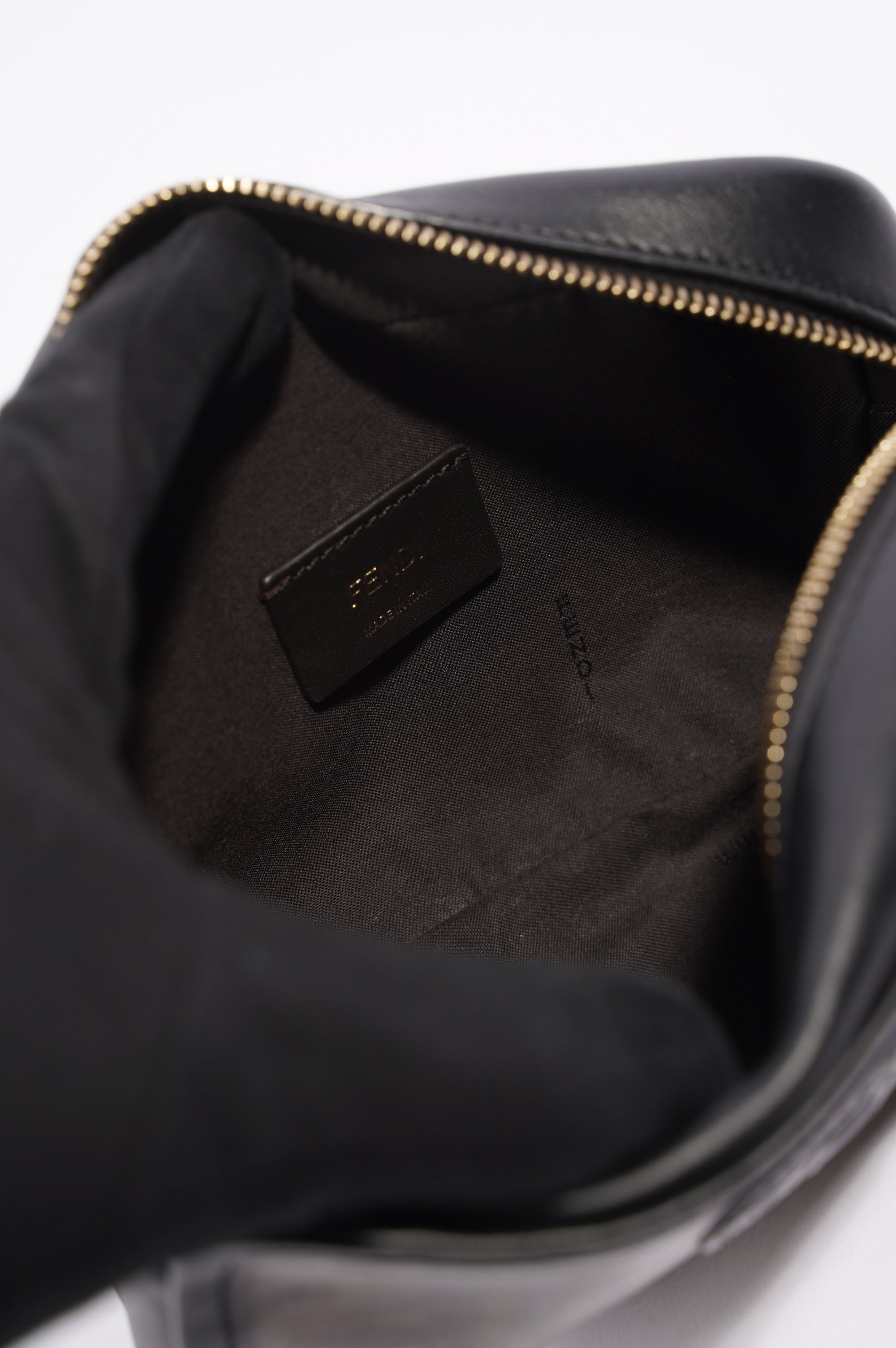 Fendi Womens Camera Bag Monogram / Black Canvas / Leather Mini