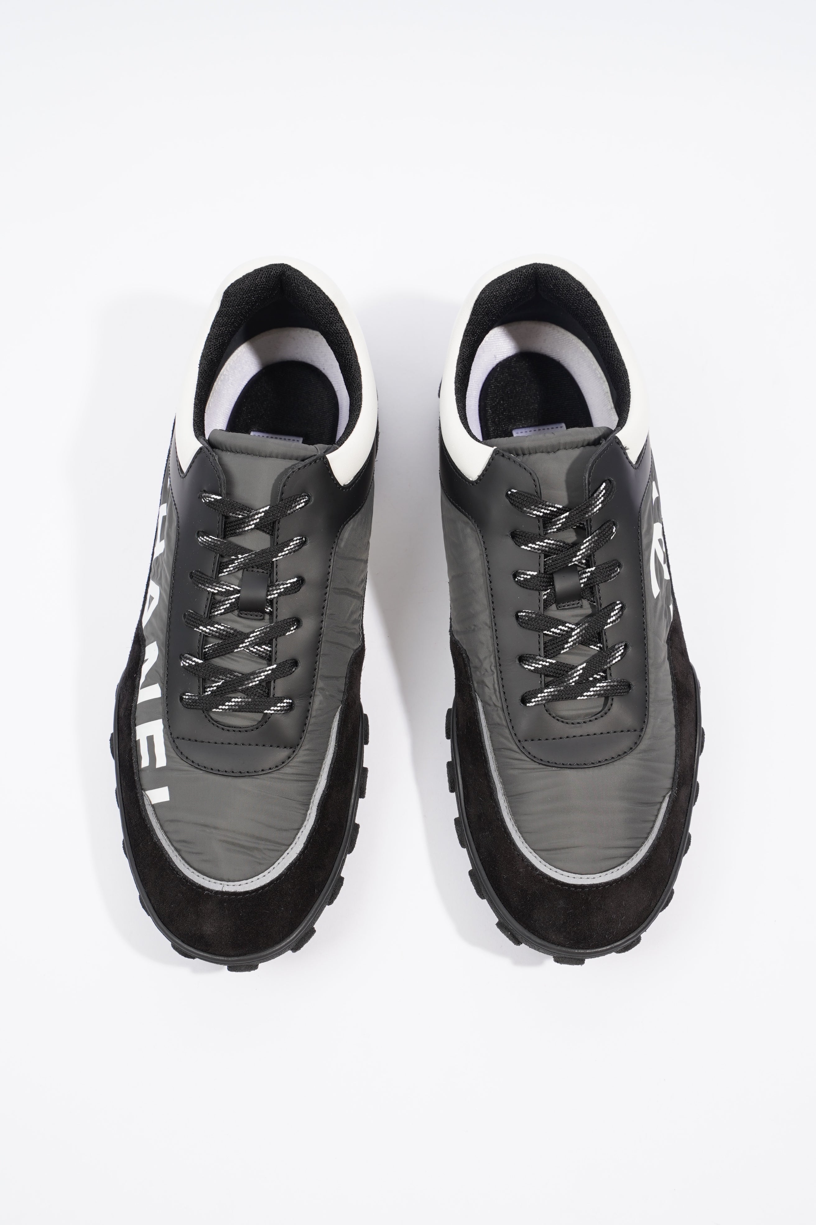 Chanel Nylon Sneaker Black / Grey / White EU 46 / UK 12