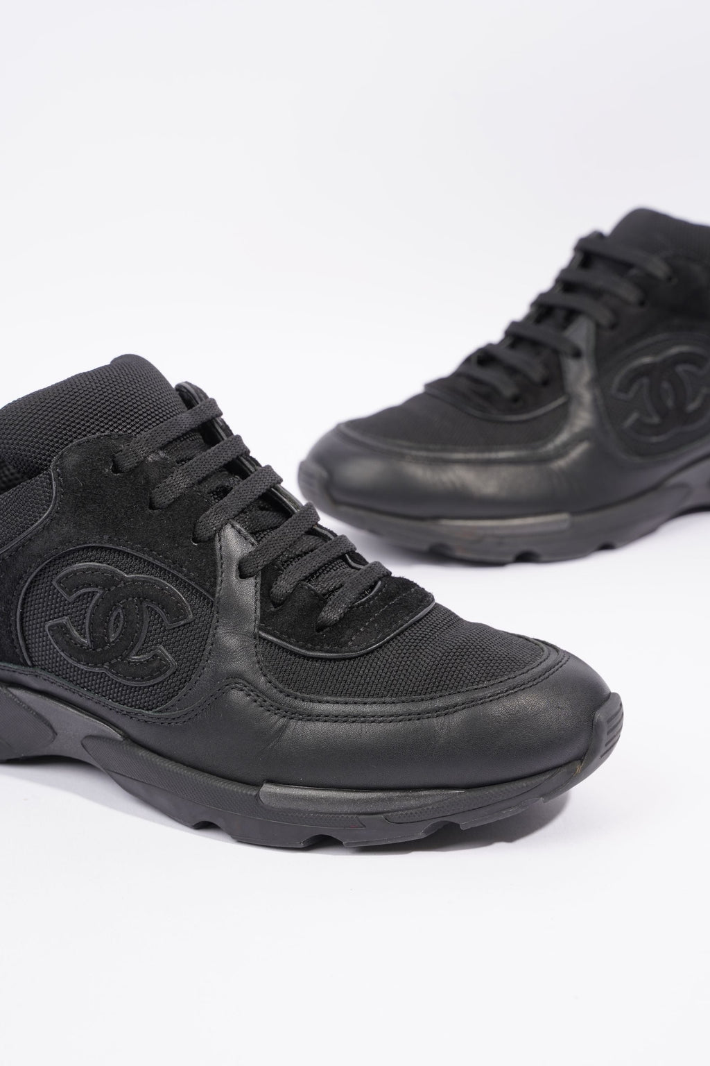 Chanel Womens CC Runner Black EU 38.5 / UK 5.5
