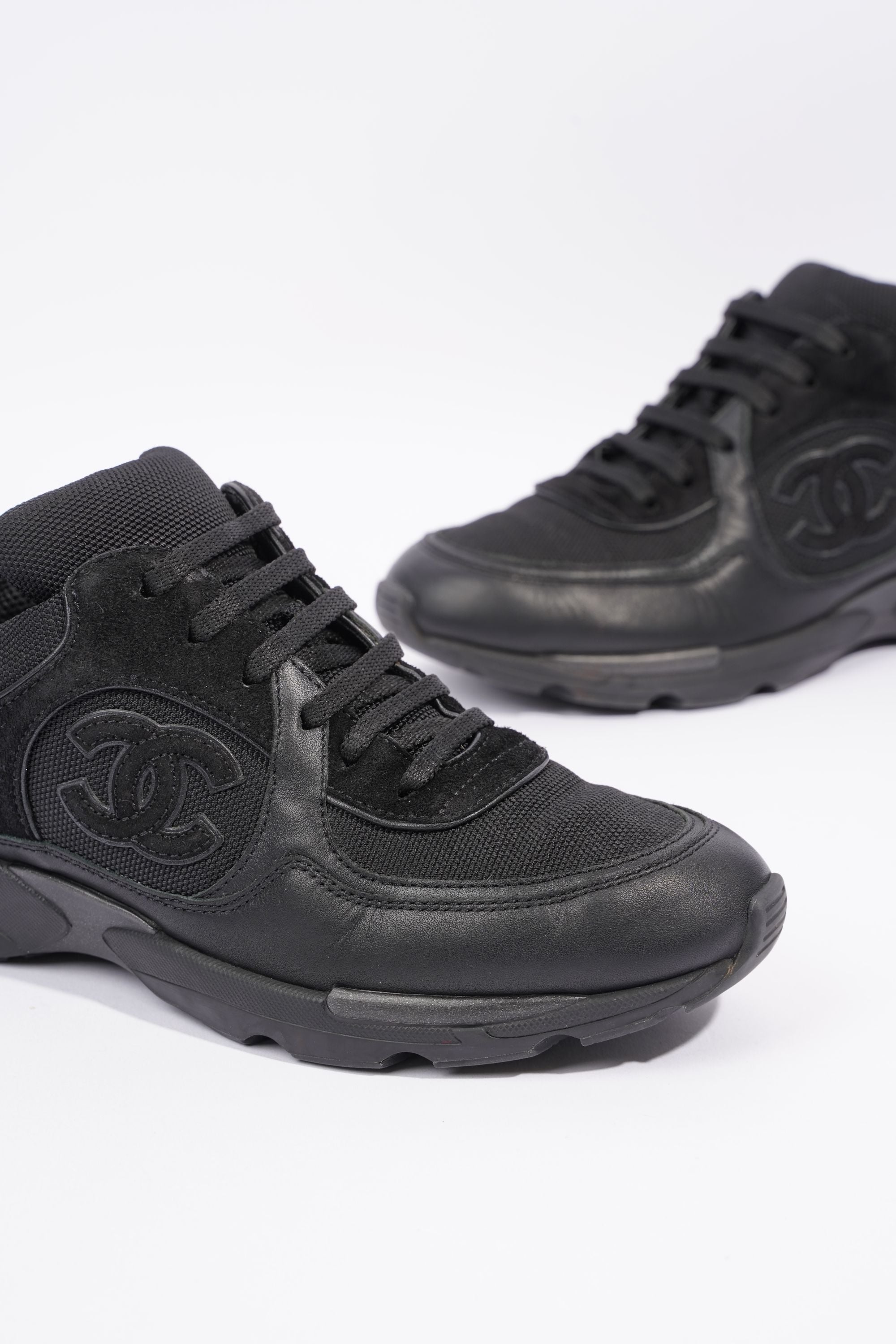 Chanel Womens CC Runner Black EU 38.5 / UK 5.5