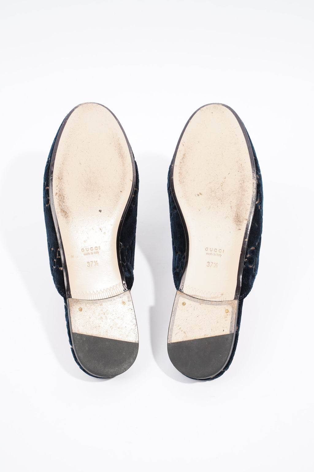 Gucci Womens Jumbo GG Princetown Slipper Navy EU 37.5 / UK 4.5
