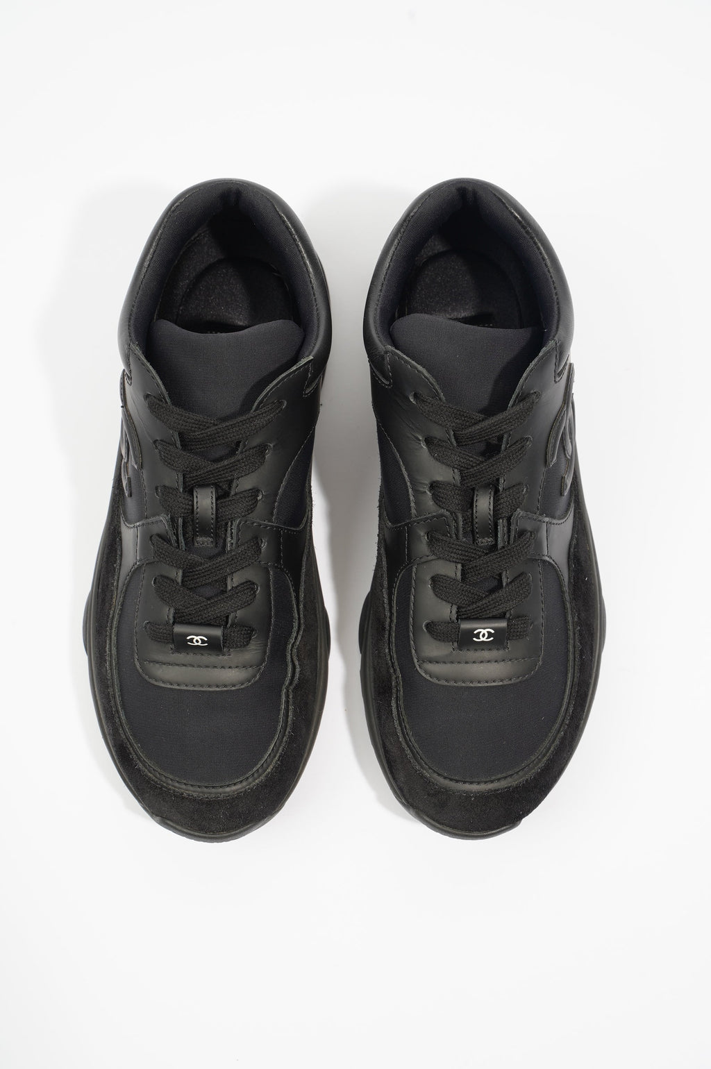 Chanel Womens CC Logo Runners Black EU 37.5 / UK 4.5