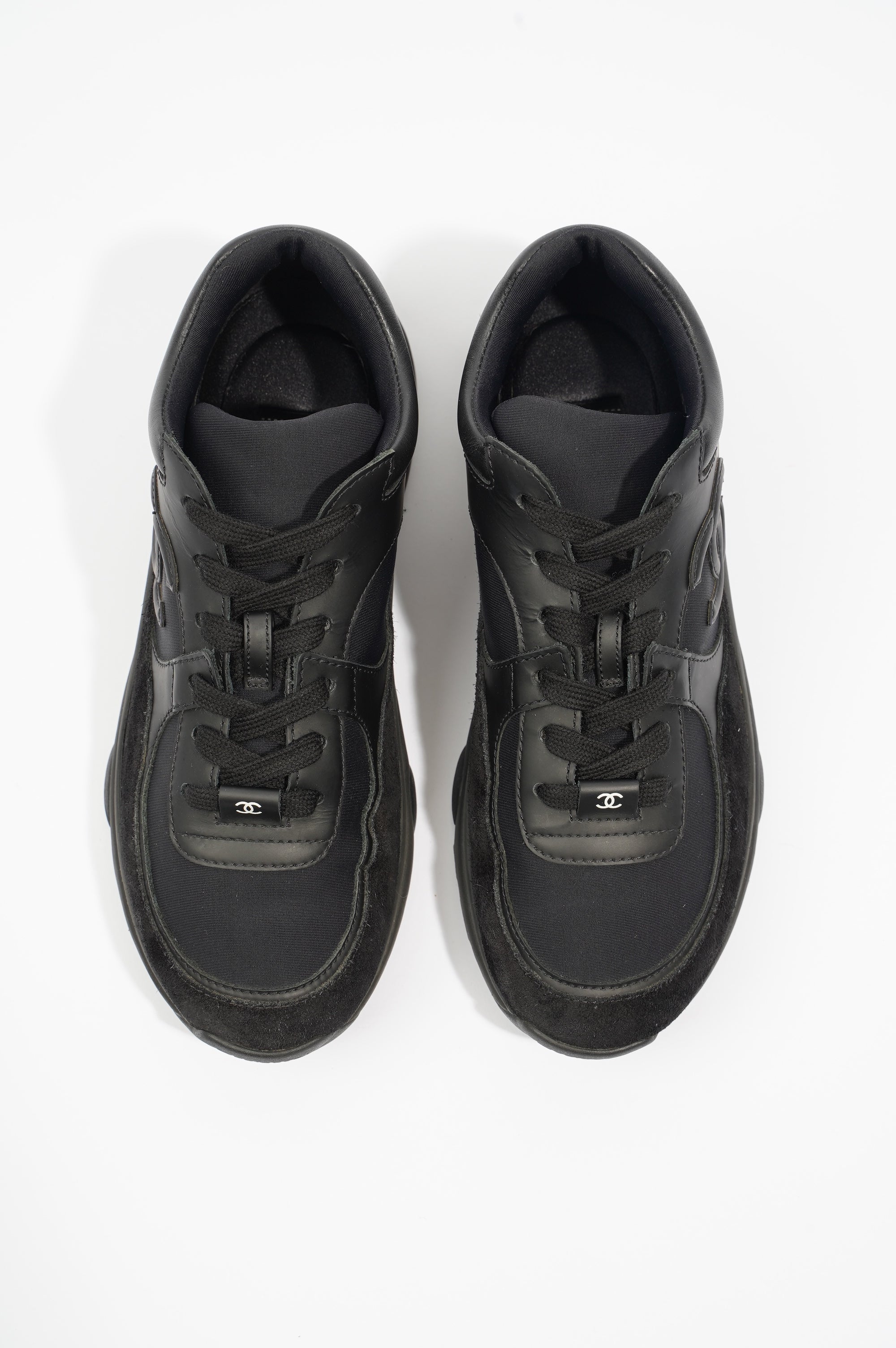 Chanel Womens CC Logo Runners Black EU 37.5 / UK 4.5