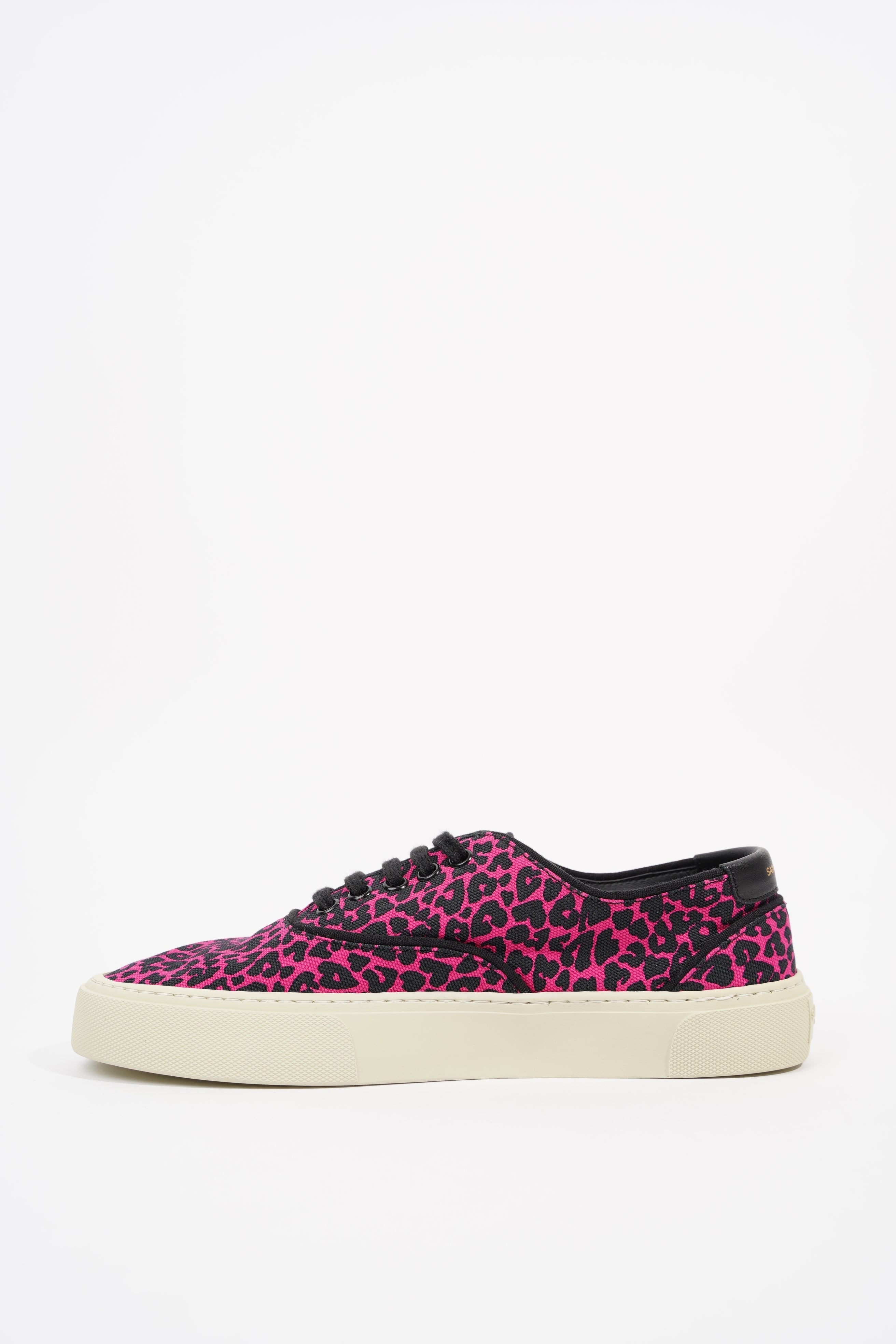 Saint Laurent Womens Venice Sneaker Pink Leopard EU 39 / UK 6
