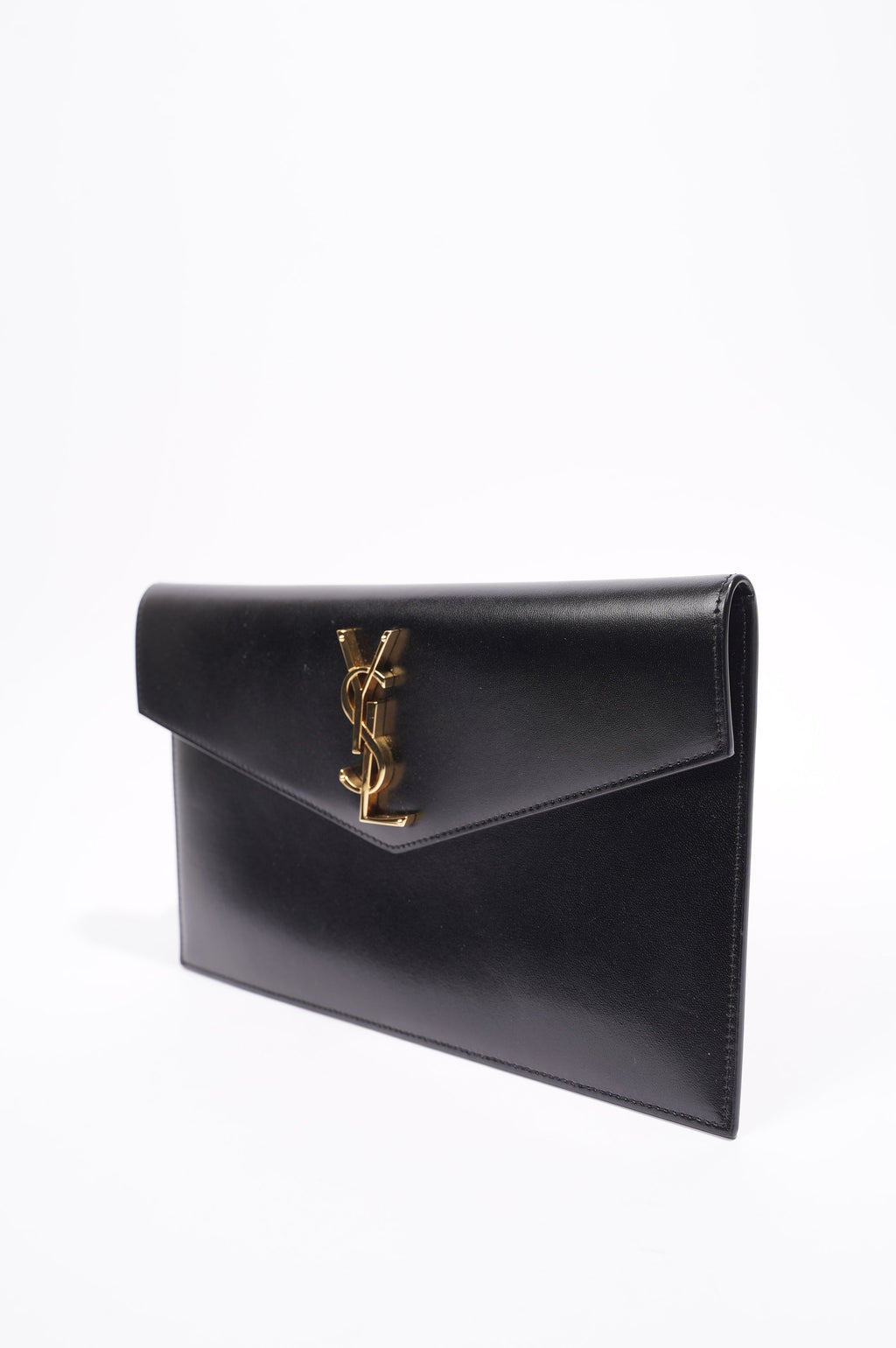 Saint Laurent Uptown Pouch Black Leather