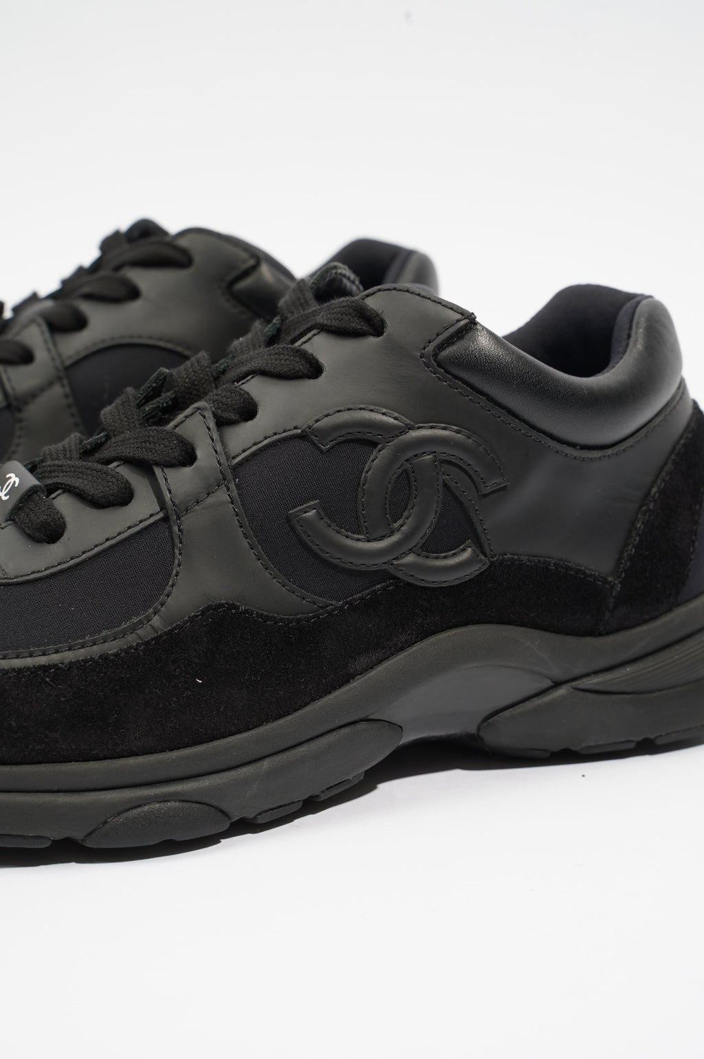 Chanel Womens CC Logo Runners Black EU 37.5 / UK 4.5
